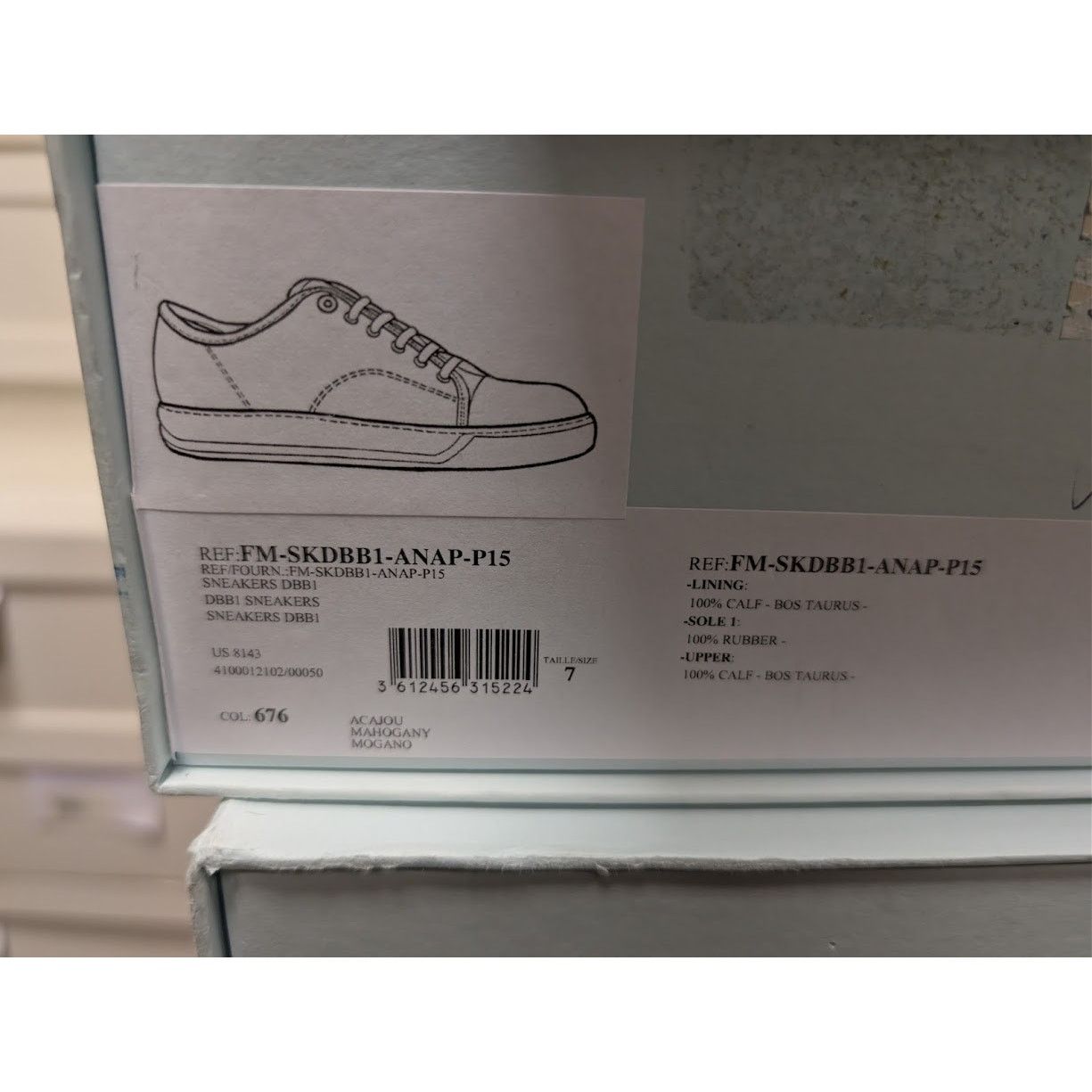 Lanvin o1rshd1 DBBI Sneakers in Mahogany Size US 8 / EU 41 - 24 Thumbnail
