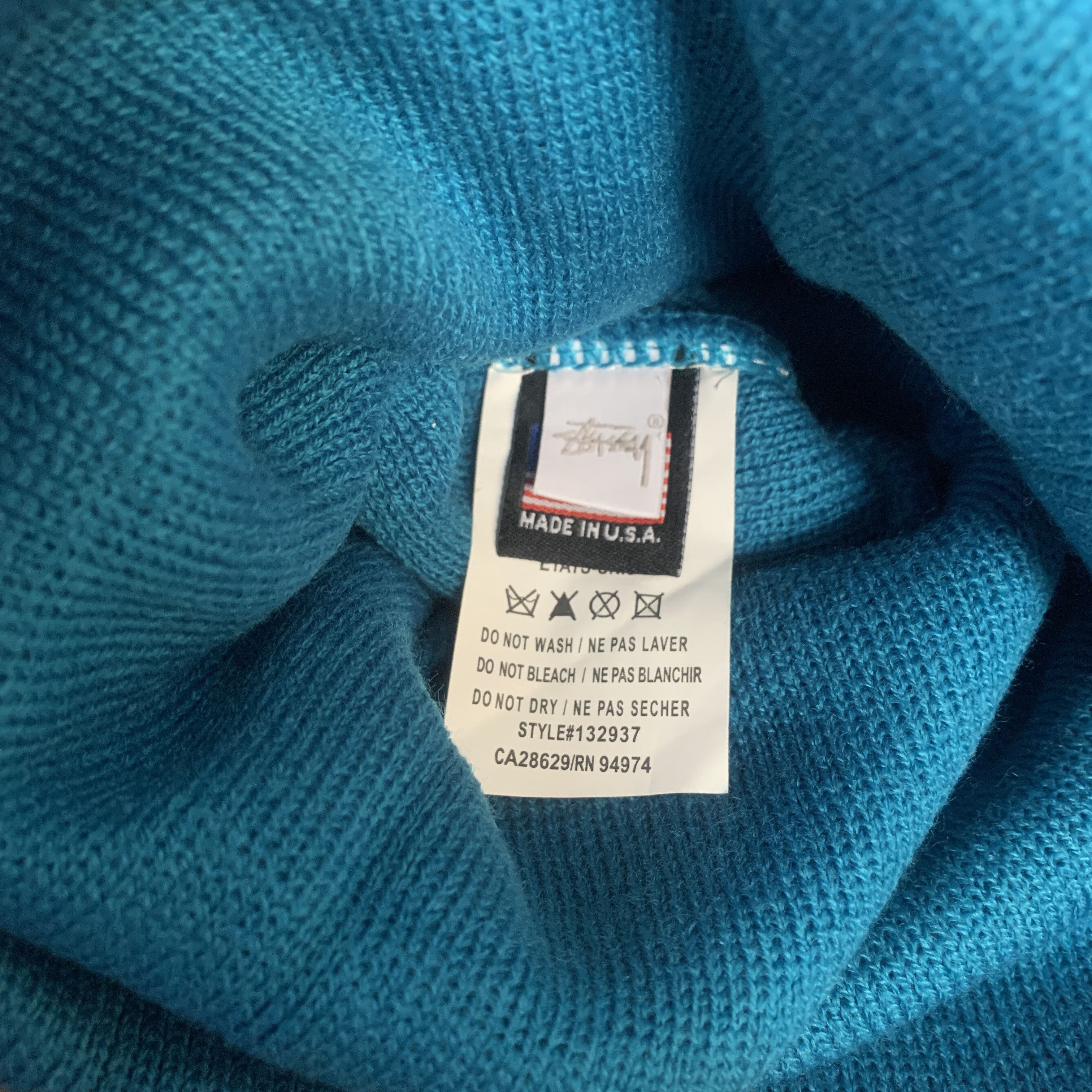 Other STUSSY FA17 SS LINK CUFF BEANIE HAT - TEAL Size ONE SIZE - 3 Thumbnail