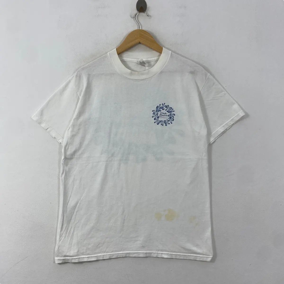 Vintage Vintage 90's DICK BREWER SURFBOARDS Floral Surfing Tee Shirt Size US M / EU 48-50 / 2 - 4 Thumbnail