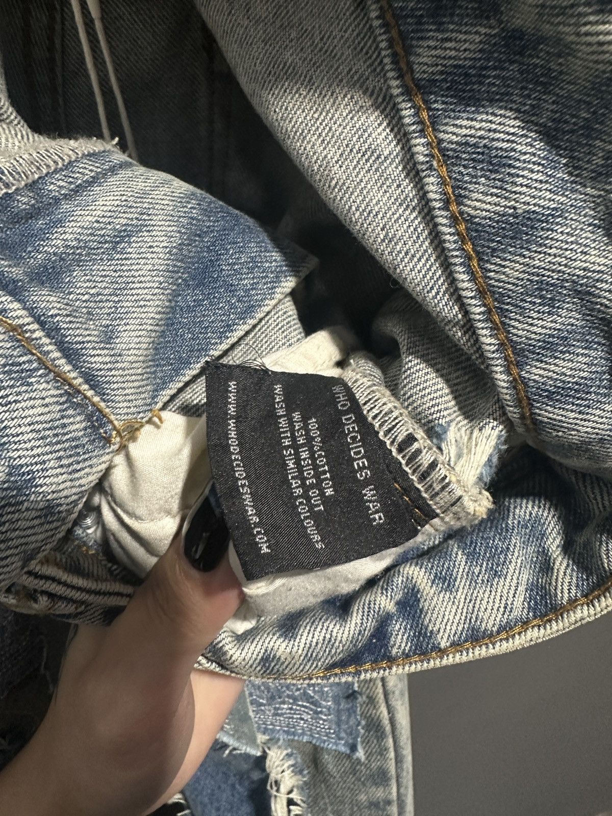 Who Decides War who decides war Arch Repaired Blowout denim Size US 32 / EU 48 - 5 Thumbnail