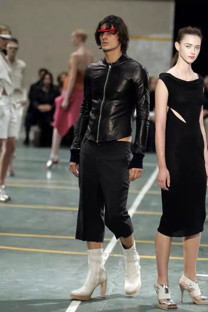 Rick Owens Rick Owens Minimal small standing collar leather jacket Size US M / EU 48-50 / 2 - 8 Thumbnail