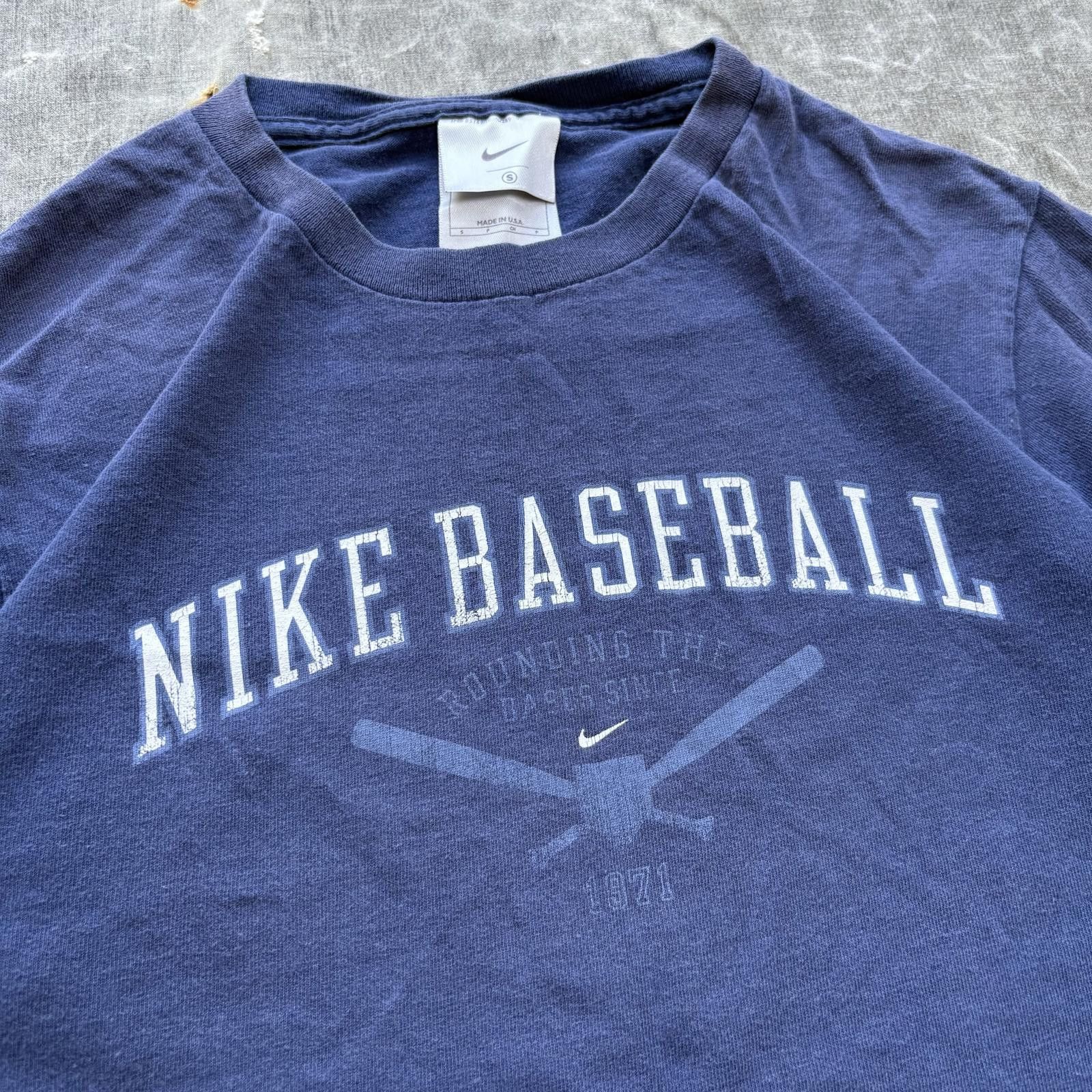 Nike Vintage Y2K Nike Baseball Center Swoosh Sportswear Shirt Size S / US 4 / IT 40 - 2 Thumbnail