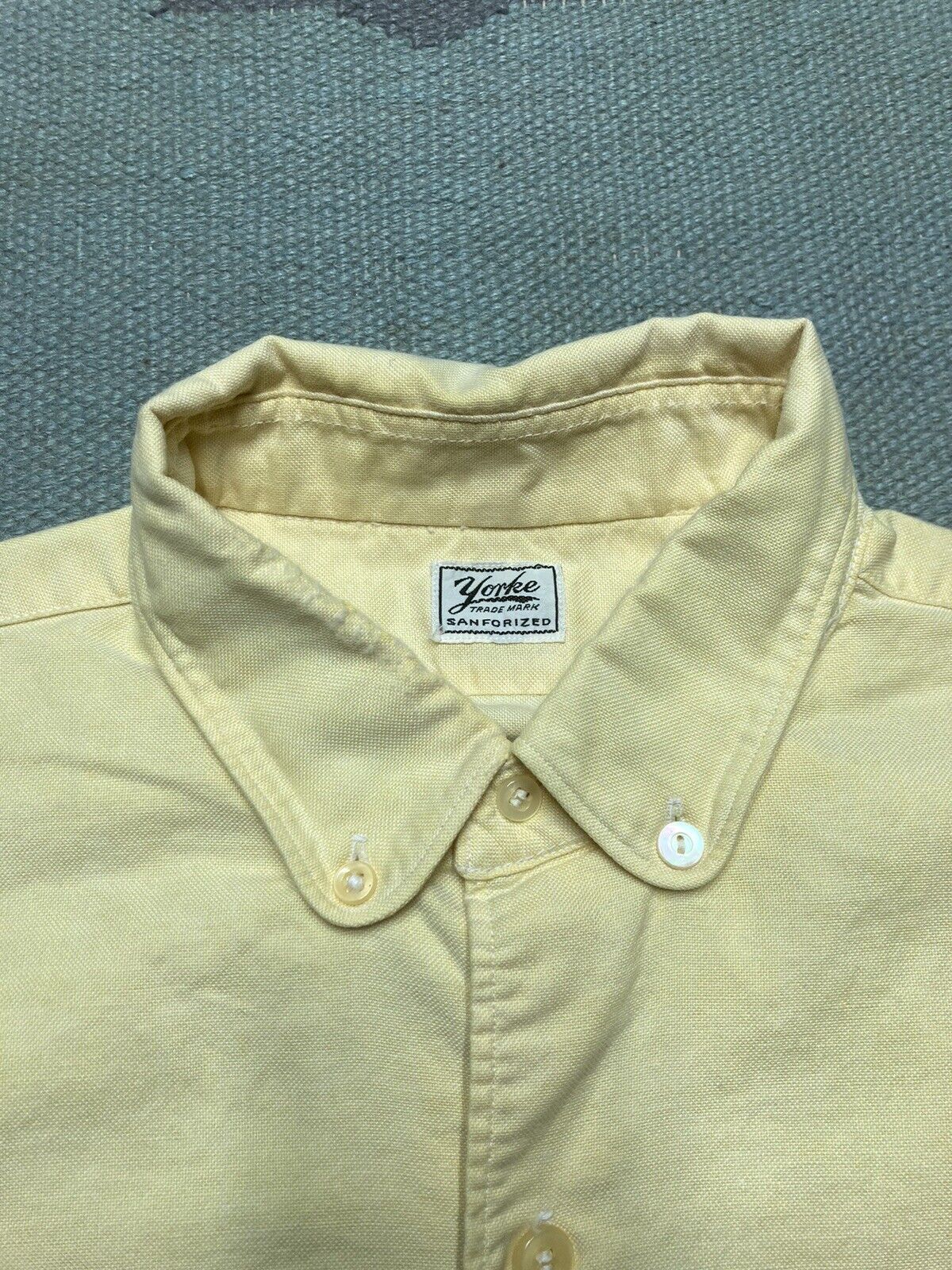 Vintage 40s Oxford shirt six button gussets yorke sanforized 15 1/2 Size US L / EU 52-54 / 3 - 8 Thumbnail