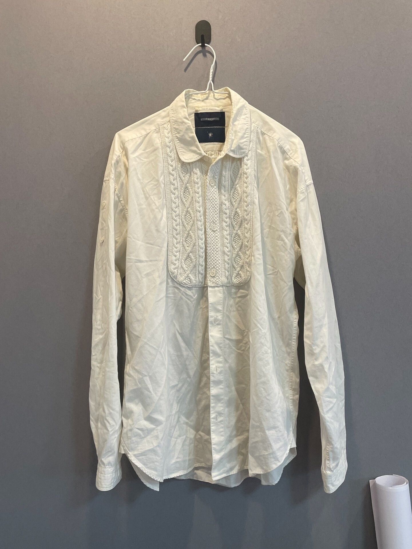 Maison MIHARA YASUHIRO Elegant White Woven Shirt by Miharayasuhiro Size XXL / US 16-18 / IT 52-54 - 1 Thumbnail