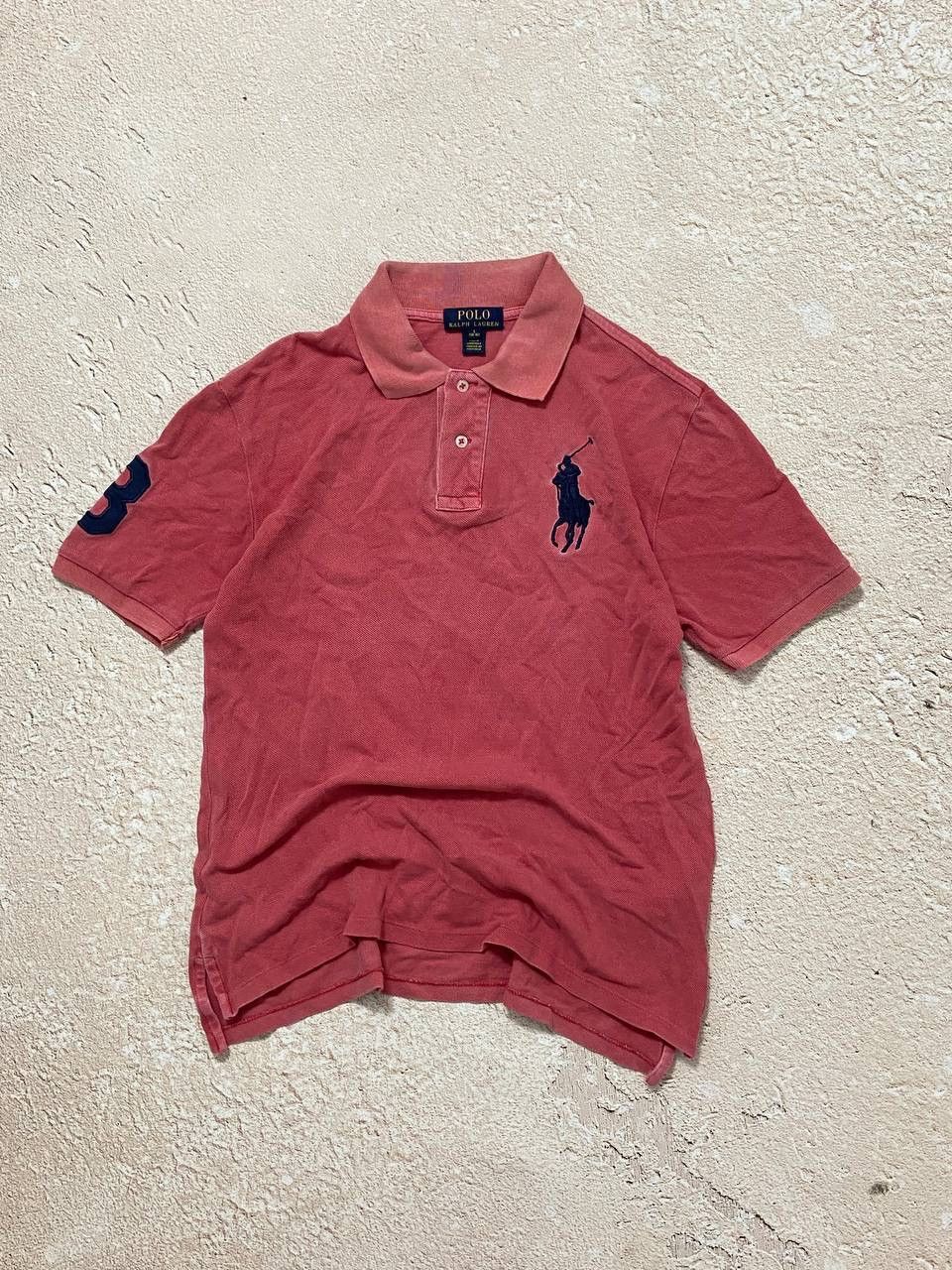 Japanese Brand × Polo Ralph Lauren Polo Ralph Lauren distressed faded rugby polo Size US S / EU 44-46 / 1 - 1 Thumbnail
