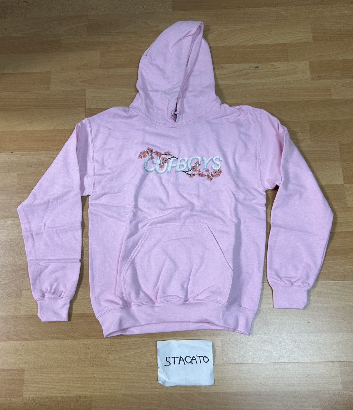 Rap Tees × Vintage CUFBOYS Cherry Blossom Hoodie Pink Size US S / EU 44-46 / 1 - 1 Thumbnail
