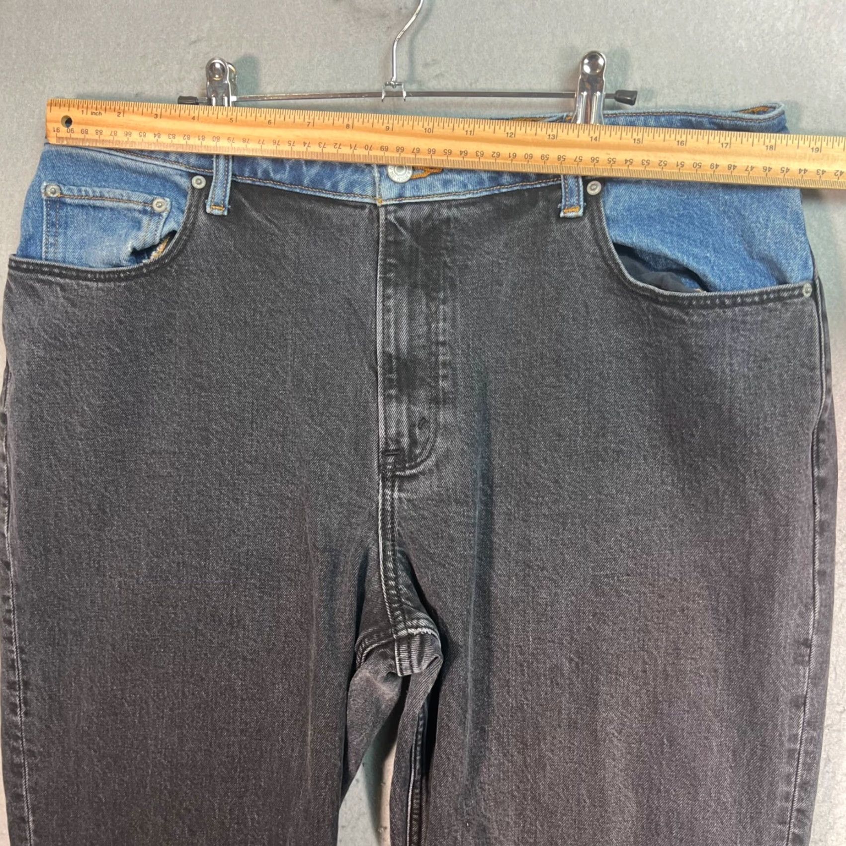 Abercrombie & Fitch Abercrombie & Fitch Jeans Women 33 Black 90s High Rise Relaxed Straight Denim 5-Pocket Womens Size 24" / US 00 / IT 34 - 5 Thumbnail