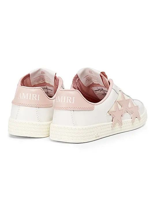 Amiri o1s1wg110326 Pacific Low-Top Sneakers in White/Pink Size US 8 / IT 38 - 3 Thumbnail