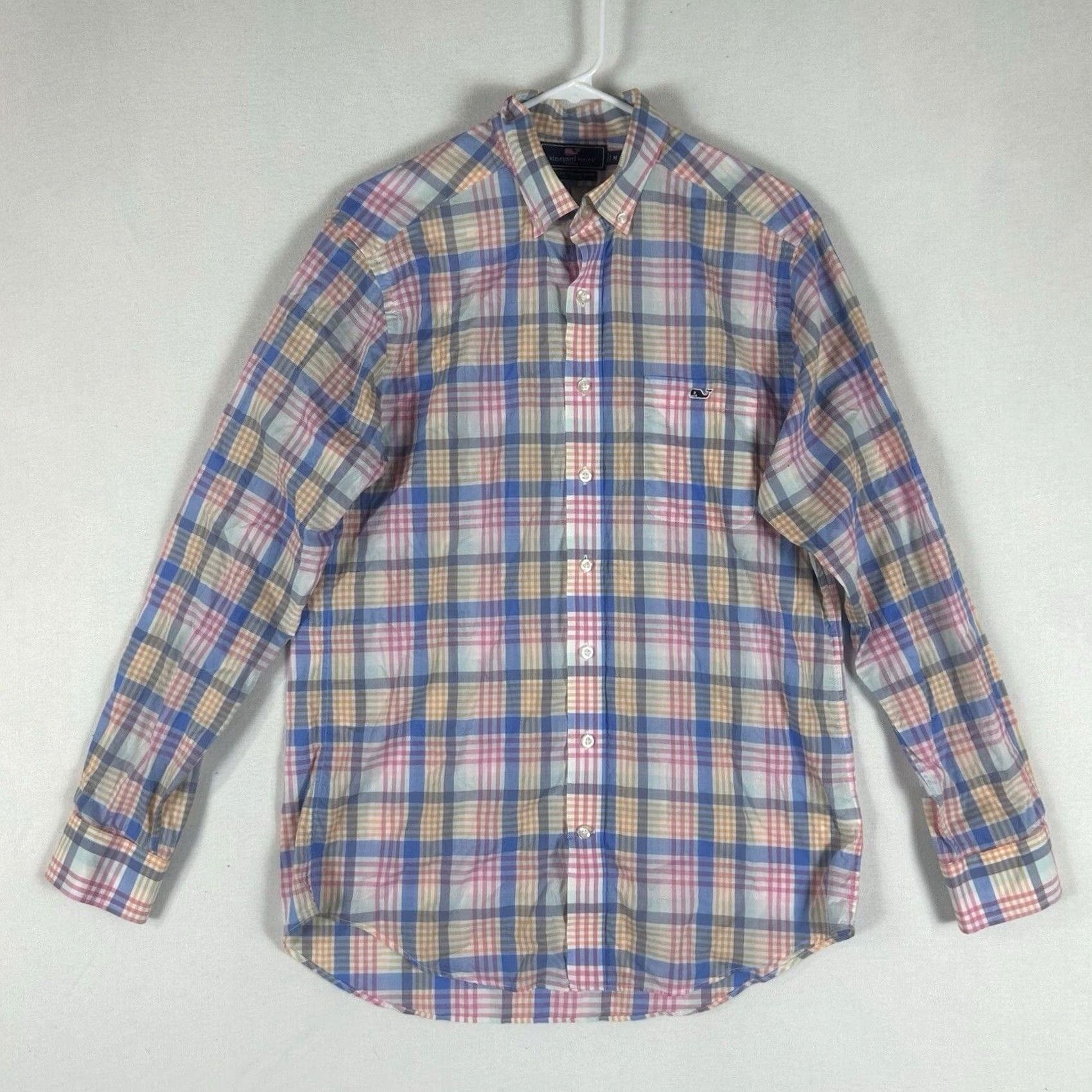Vineyard Vines Vineyard Vines Tucker Shirt Slim Fit Mens Medium Long Sleeve Plaid Colorful L/S Size US M / EU 48-50 / 2 - 2 Thumbnail