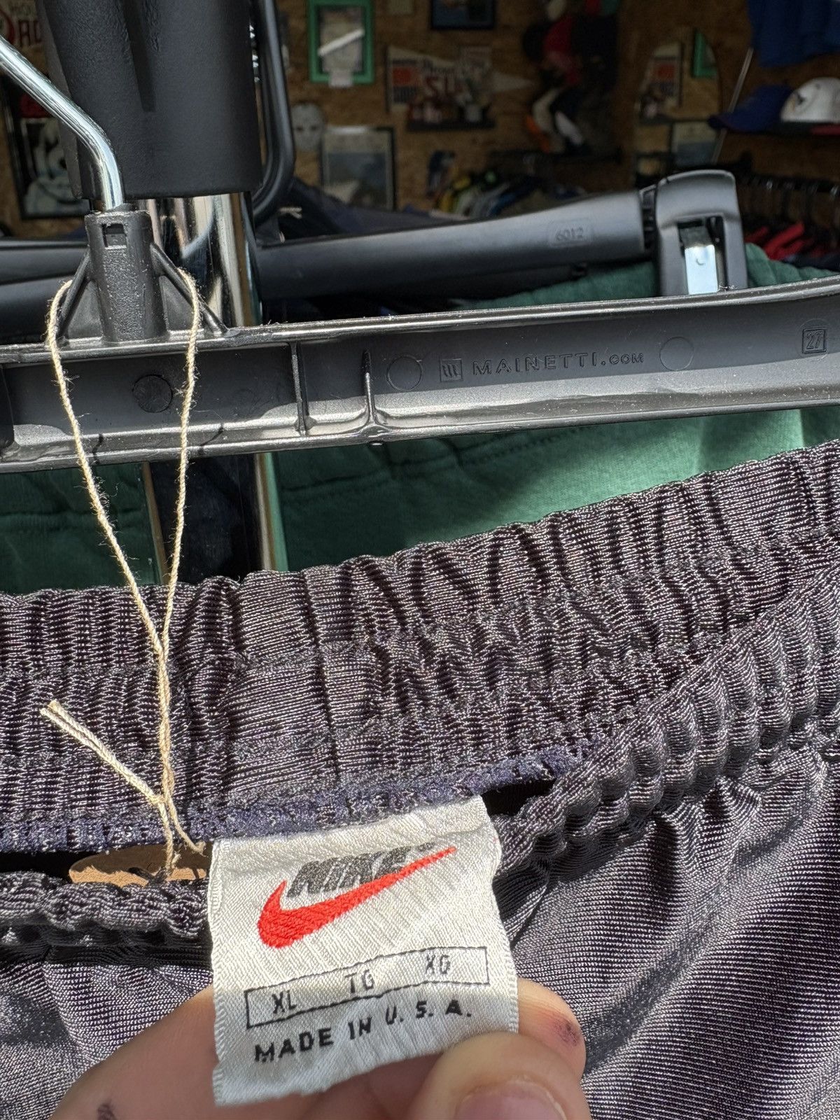 Nike × Vintage Vintage 1990s Nike Black Swoosh Shorts Size US 38 / EU 54 - 3 Thumbnail