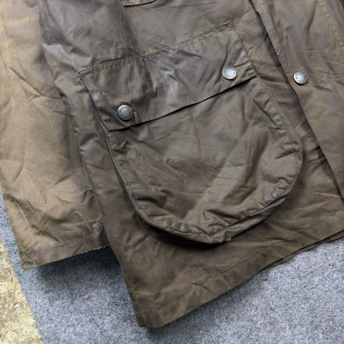 Barbour VTG MC Orvis Wax Jacket Green Lined Outdoor Country Wear Size US L / EU 52-54 / 3 - 6 Thumbnail