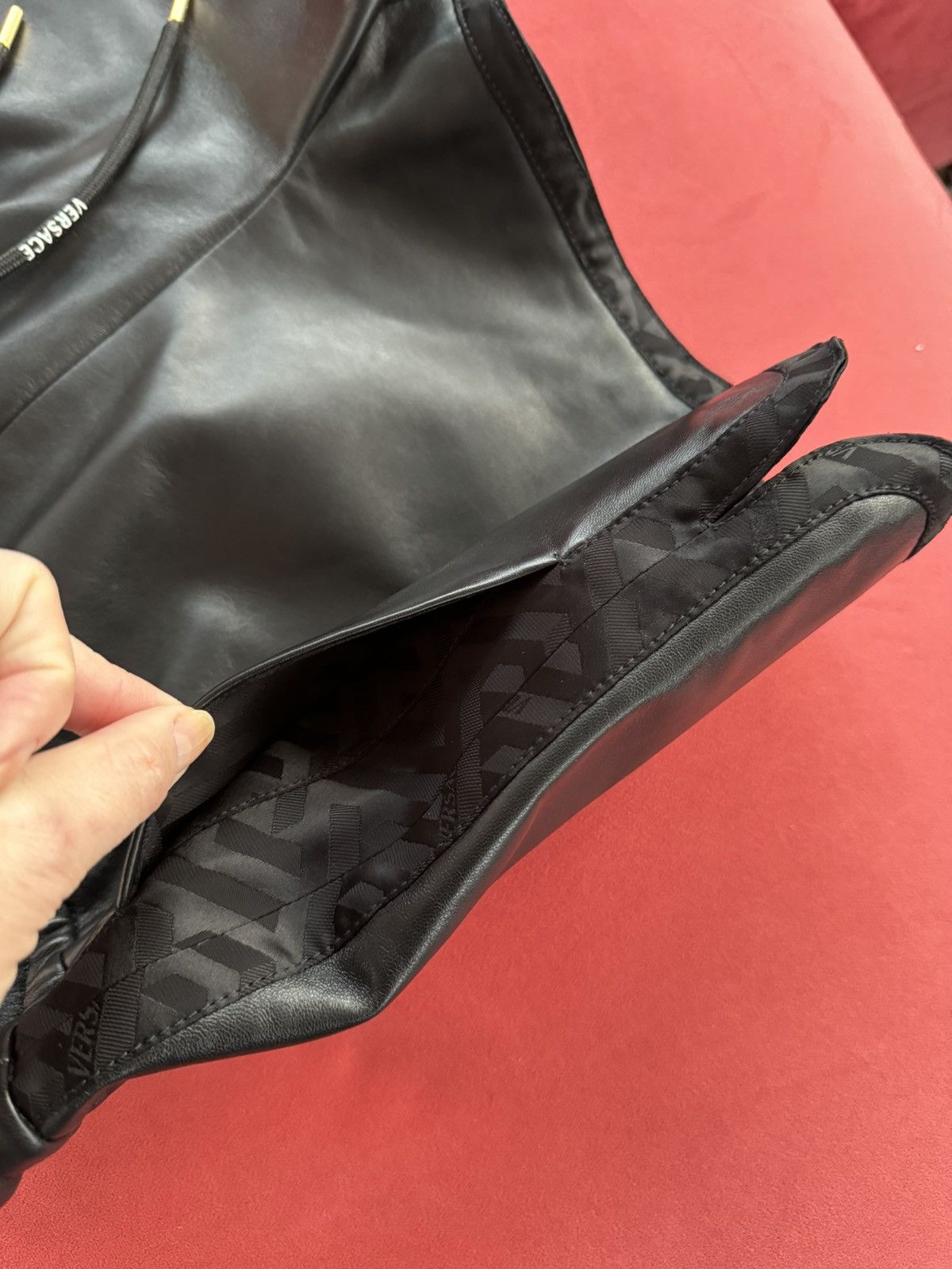 Versace Versace black lambskin shorts, size S Size 27" / US 4 / IT 40 - 5 Thumbnail