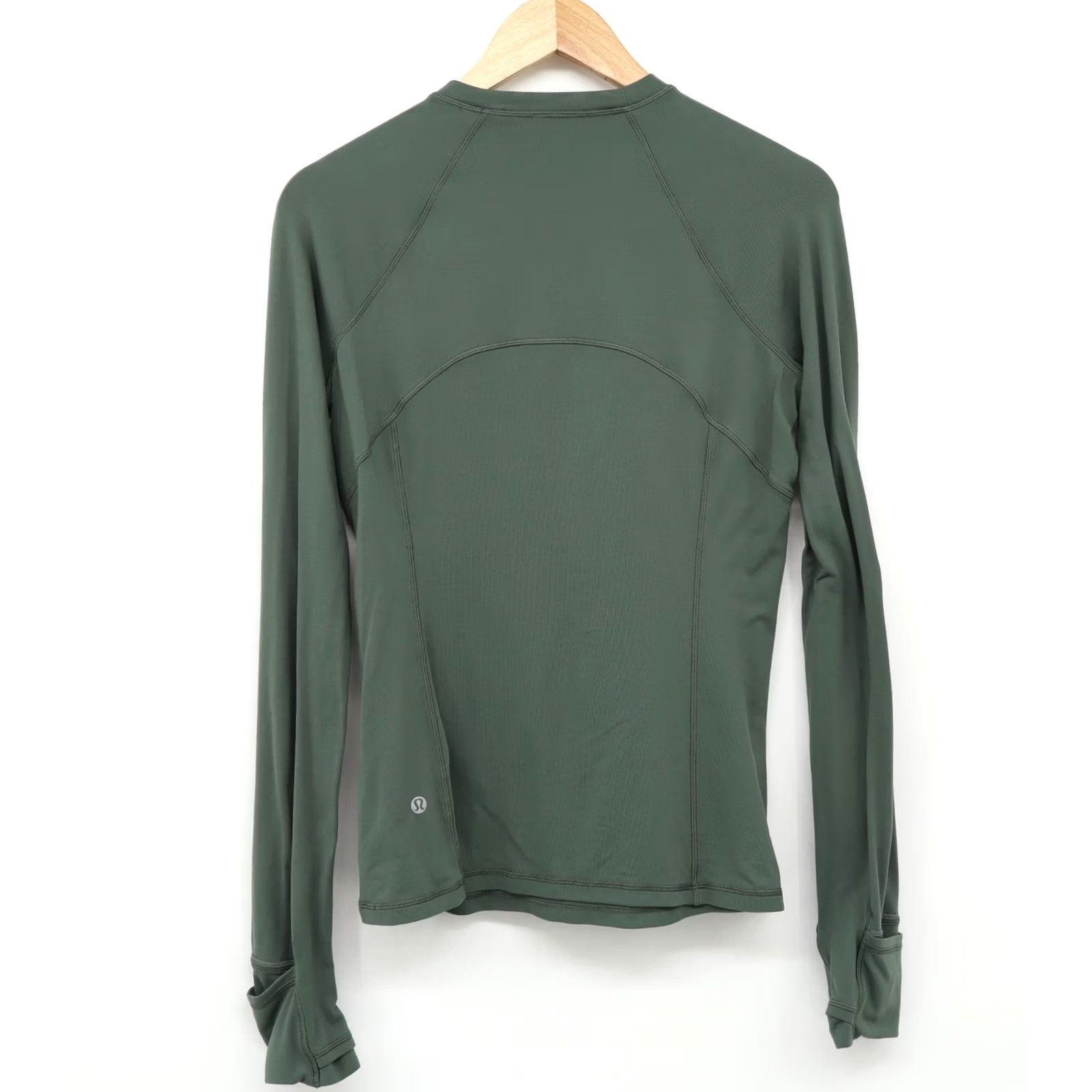 Lululemon Lululemon Women's Its Rulo Long Sleeve Shirt Updated Dark Forest Green Sz M Shirt Adult M Green Athletic Bibs? Size M / US 6-8 / IT 42-44 - 2 Thumbnail