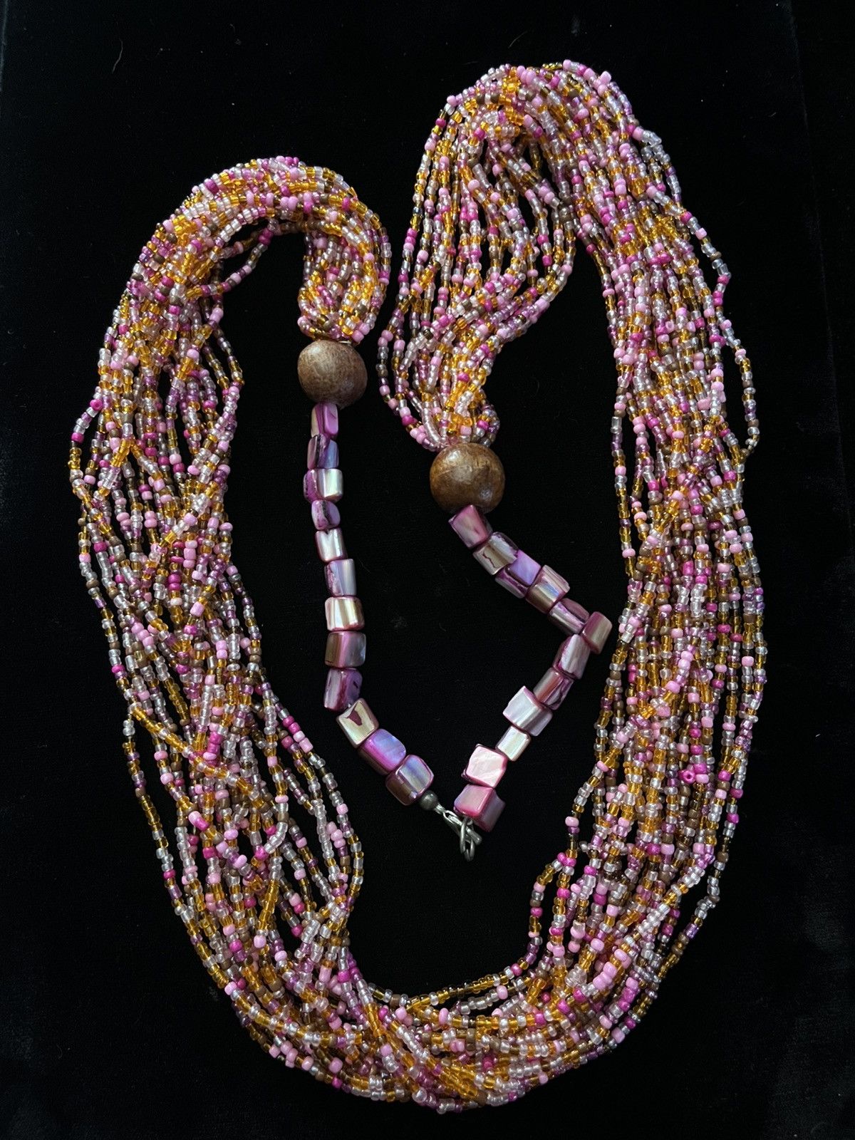 Other Vintage Bohemian Multi-Strand Seed Bead & Shell Necklace Size ONE SIZE - 1 Thumbnail
