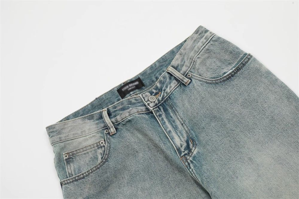 Japanese Brand Punk hip-hop trend washed distressed dirty jeans Size US 34 / EU 50 - 4 Thumbnail