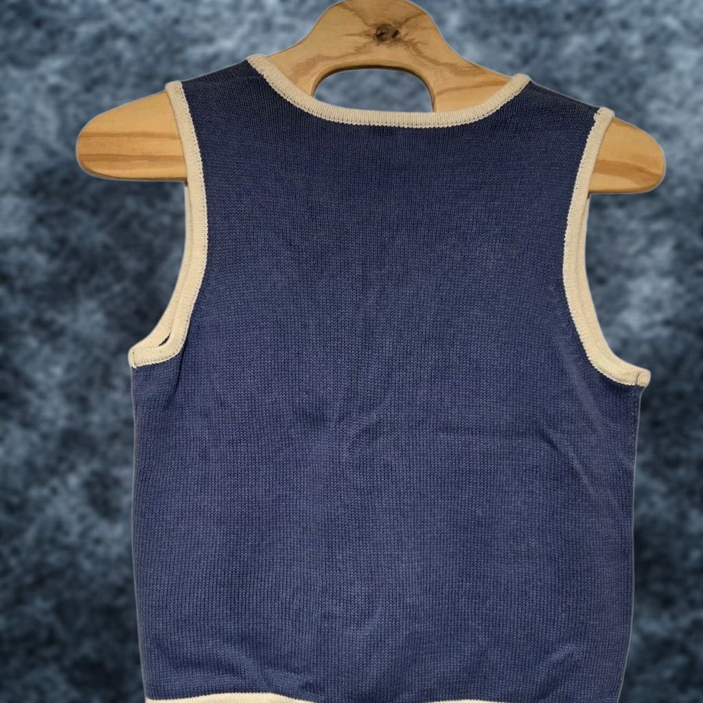 Vintage VINTAGE Holiday Editions Winter Womens Vest XL Blue Snow Penguins NWT Sleeveless Knitted Christmas Style Sweater NWT Womens (adjusted for accuracy) Size XL / US 12-14 / IT 48-50 - 1 Thumbnail