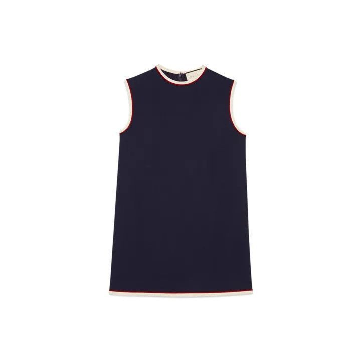 Gucci Gucci Sleeveless Round Neck Dress in Dark Blue-2507 Size S / US 4 / IT 40 - 7 Thumbnail