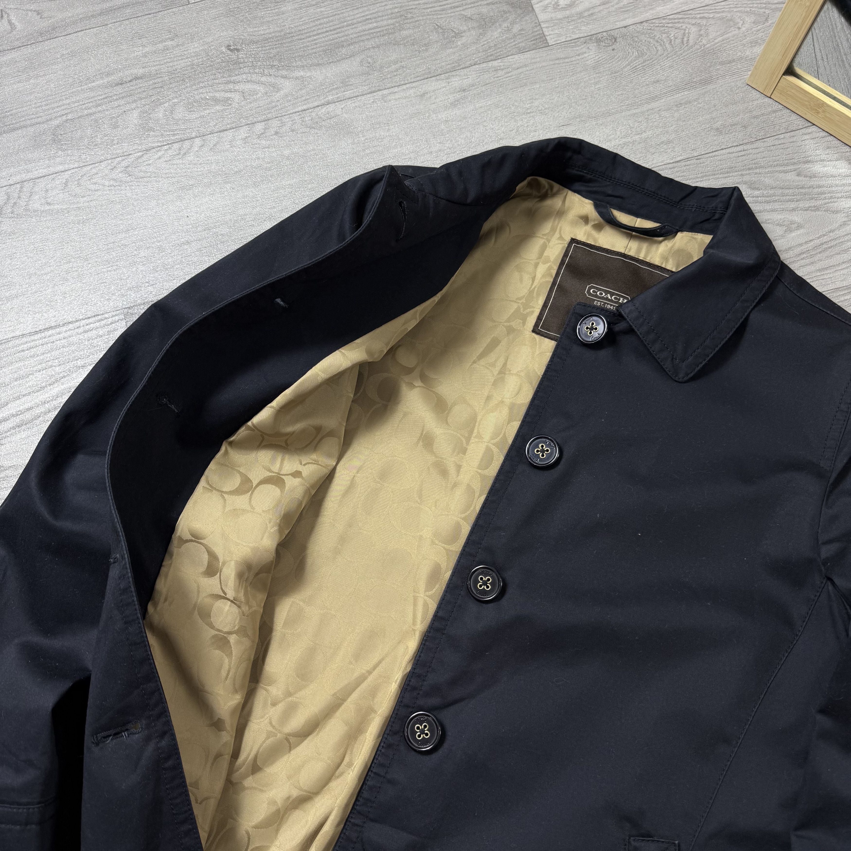 Coach Vintage Coach 90s Women's Black Light Trench Coat Jacket M Size M / US 6-8 / IT 42-44 - 5 Thumbnail