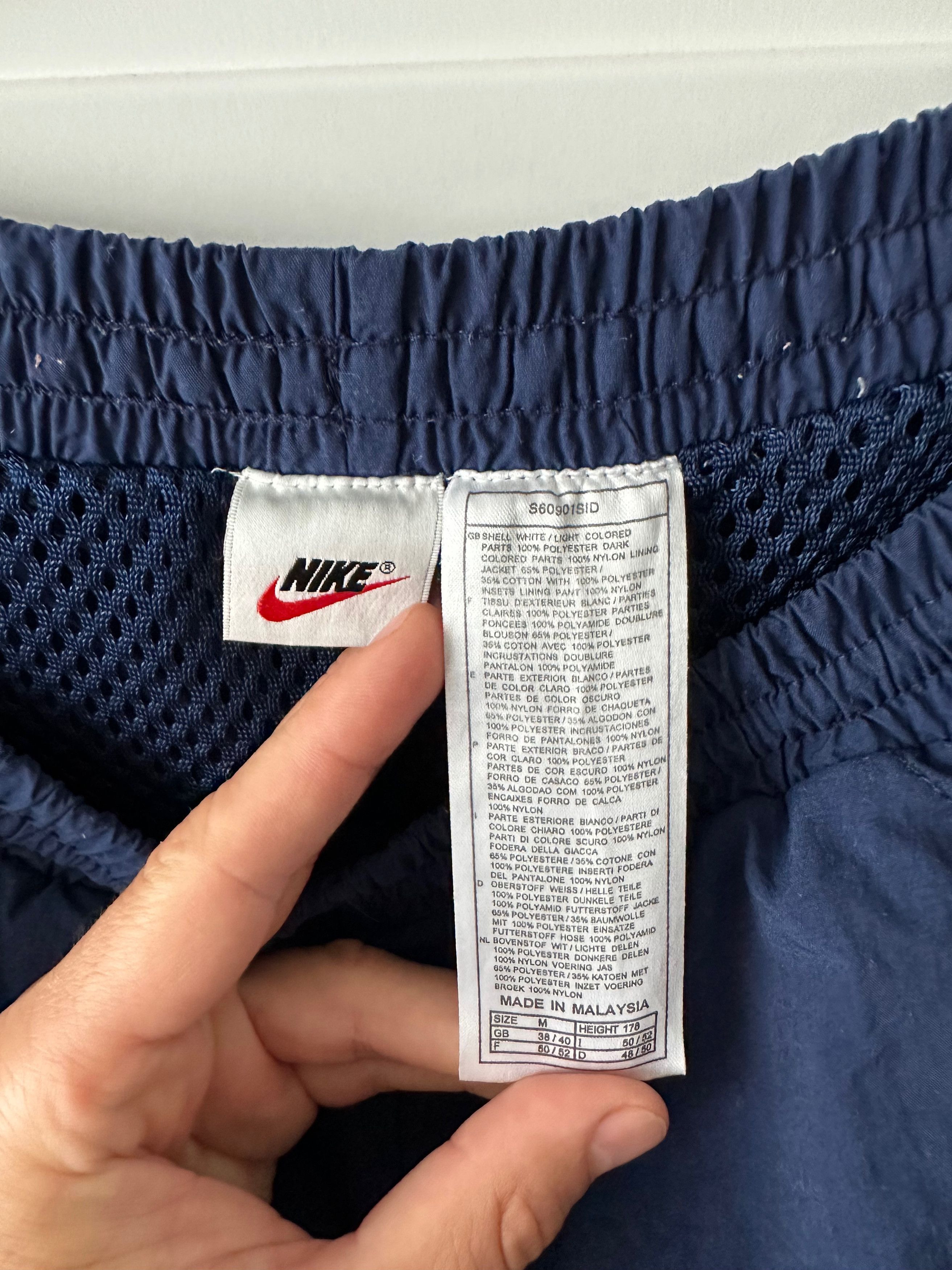 Vintage 90's NIKE vintage nylon navy track pants drill swoosh Size US 32 / EU 48 - 8 Thumbnail