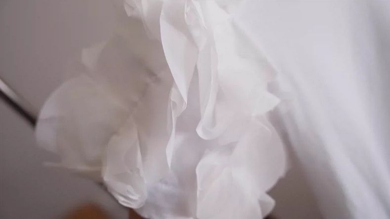 Comme des Garcons Comme Des Garcons Flower pure white short sleeved shirt Size XS / US 0-2 / IT 36-38 - 2 Thumbnail