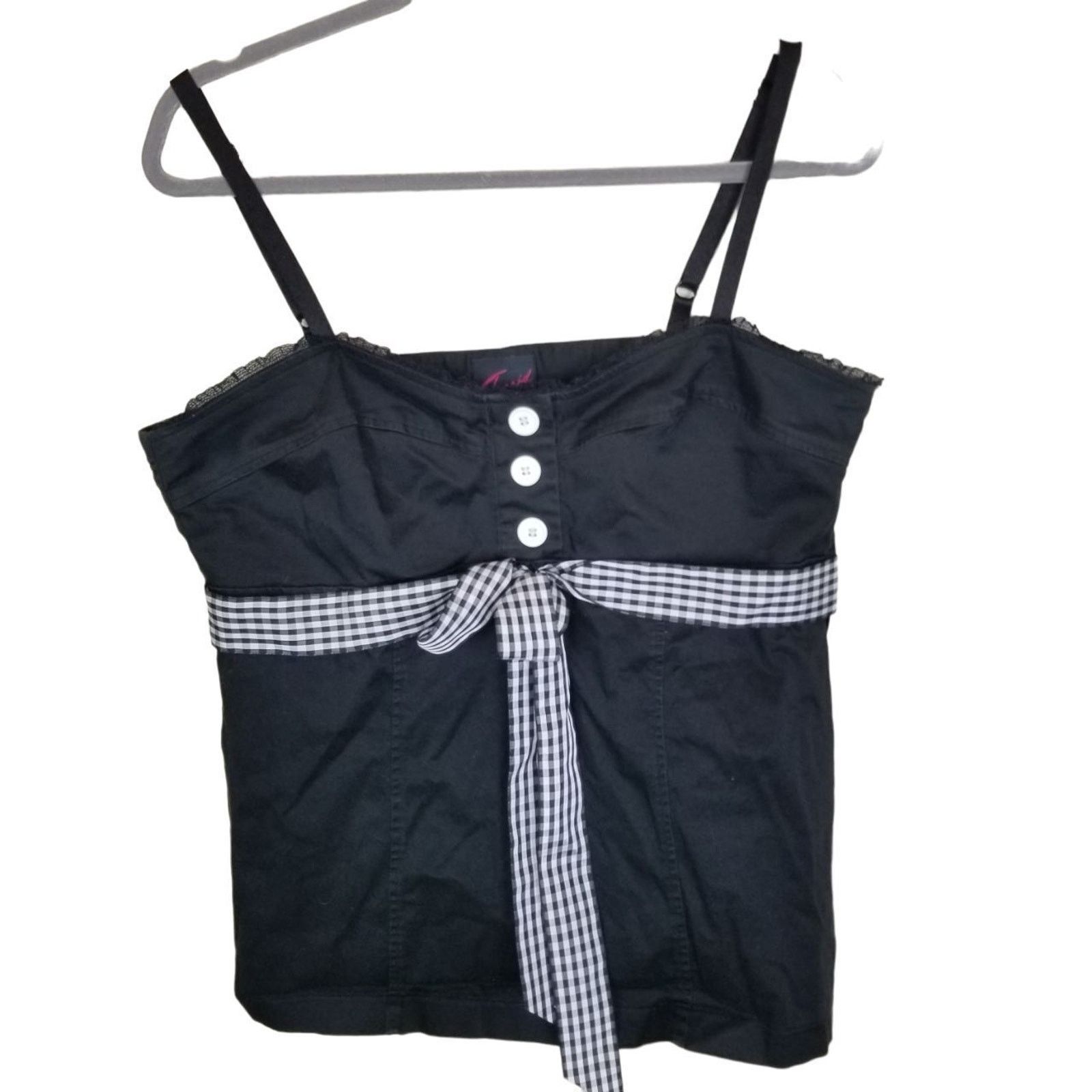 Corridor VTG Torrid Womens Y2K Babydoll Tank Plus Size 1X Black Retro Size XL / US 12-14 / IT 48-50 - 1 Thumbnail