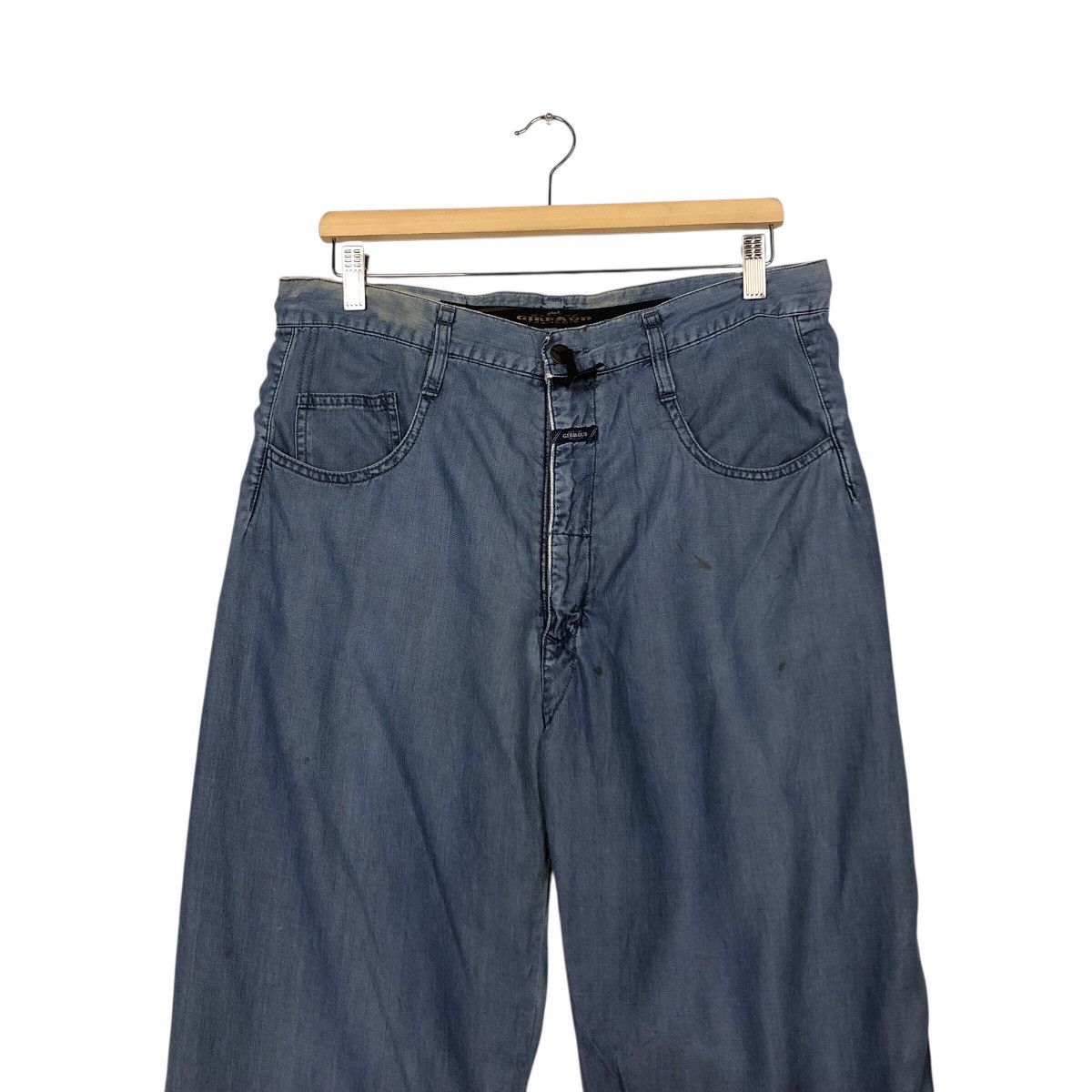 Marithe + Francois Girbaud French Workwear Blue Wide Pants – Marthe Girbaud Size 32" / US 10 / IT 46 - 5 Thumbnail