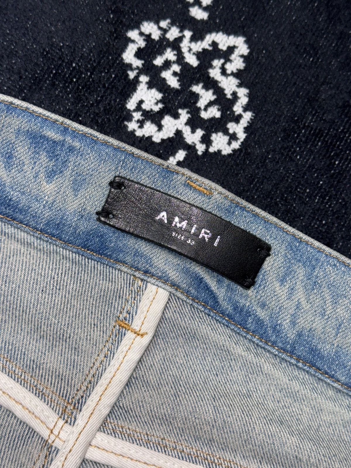 Amiri AMIRI MX1 BANDANA PATCH JEANS Size US 33 - 17 Thumbnail