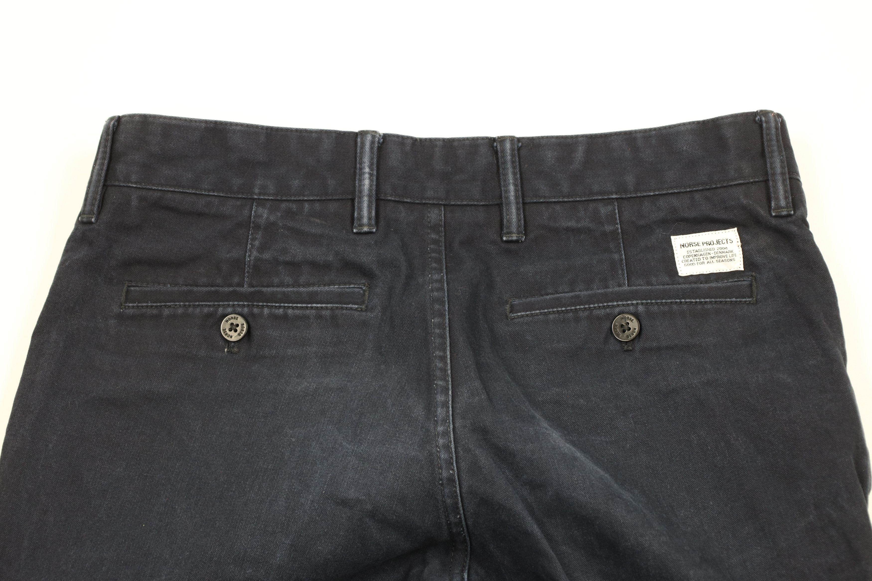 Vintage Norse Projects Button Fly Aros Heavy Chino Pants Blue Size US 29 - 10 Thumbnail