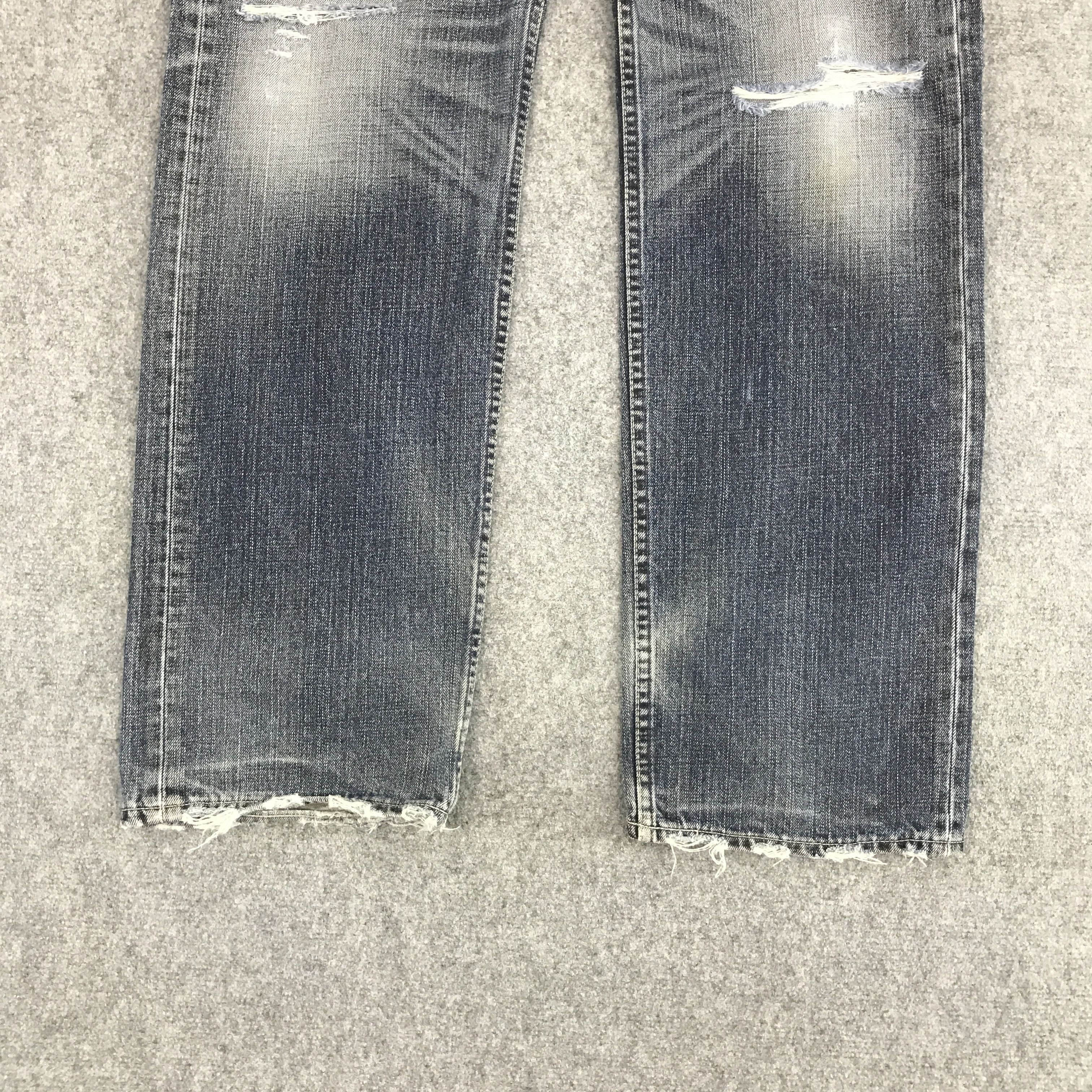 Japanese Brand × Levi's LEVI'S JAPAN DISTRESSED BLACK FADED JEANS Size US 33 - 4 Thumbnail