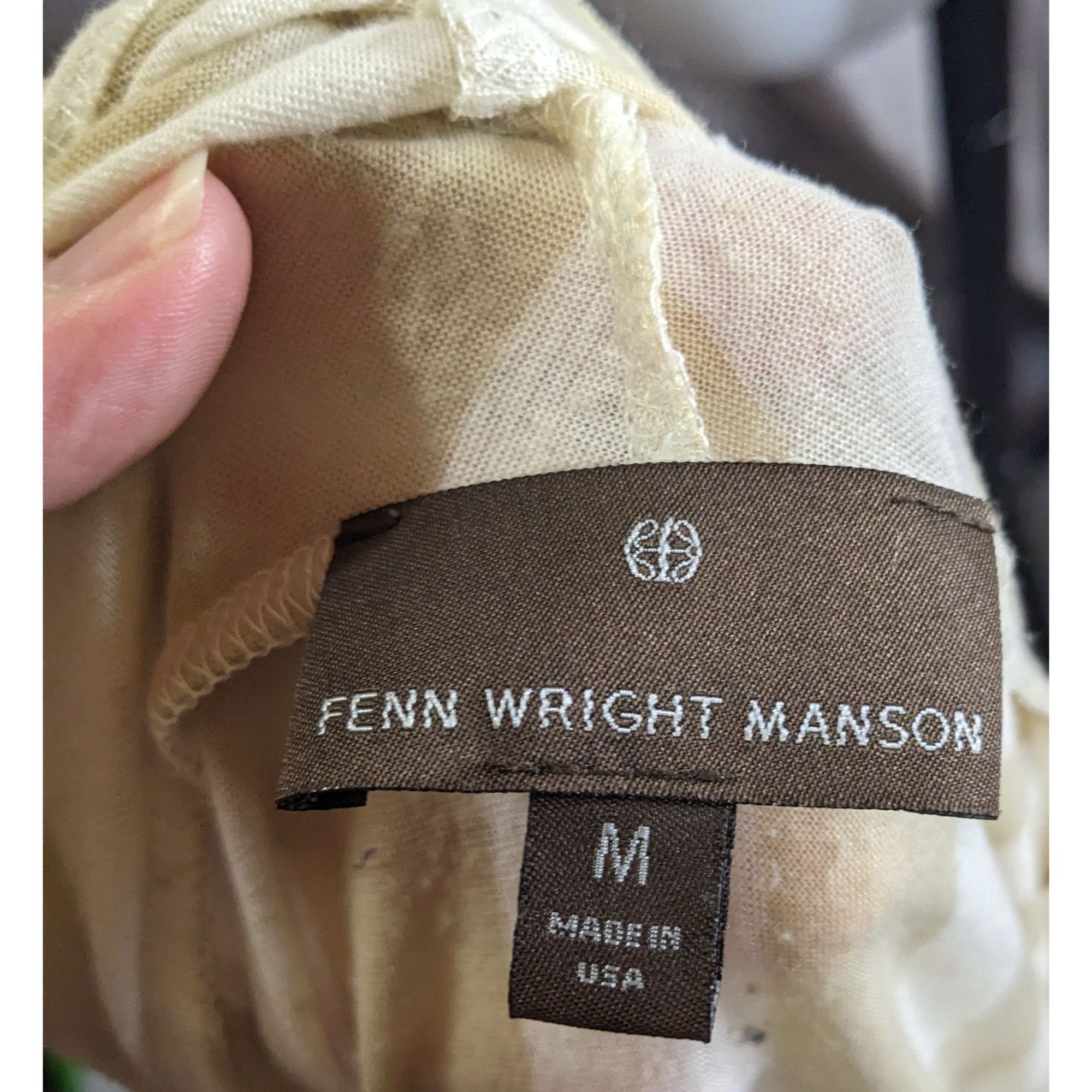 Other Preppy Fenn Wright Manson Beige & White Striped Open Front L Size M / US 6-8 / IT 42-44 - 3 Thumbnail