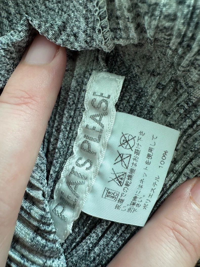 Issey Miyake Issey Miyake size:4 Grey lace denim short-sleeved top Size S / US 4 / IT 40 - 6 Thumbnail