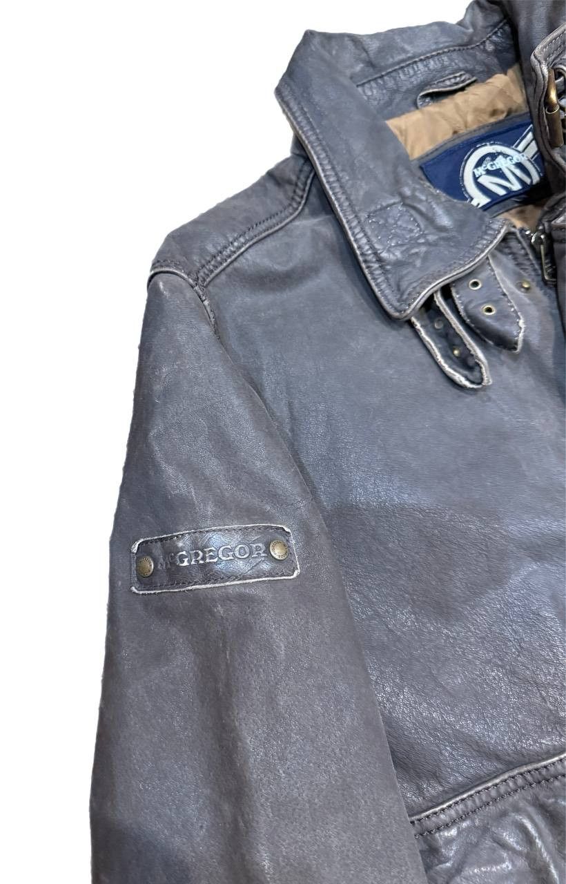 McGregor Vintage McGregor Motorcycle Leather Bomber / Flight Jacket Size US L / EU 52-54 / 3 - 9 Thumbnail
