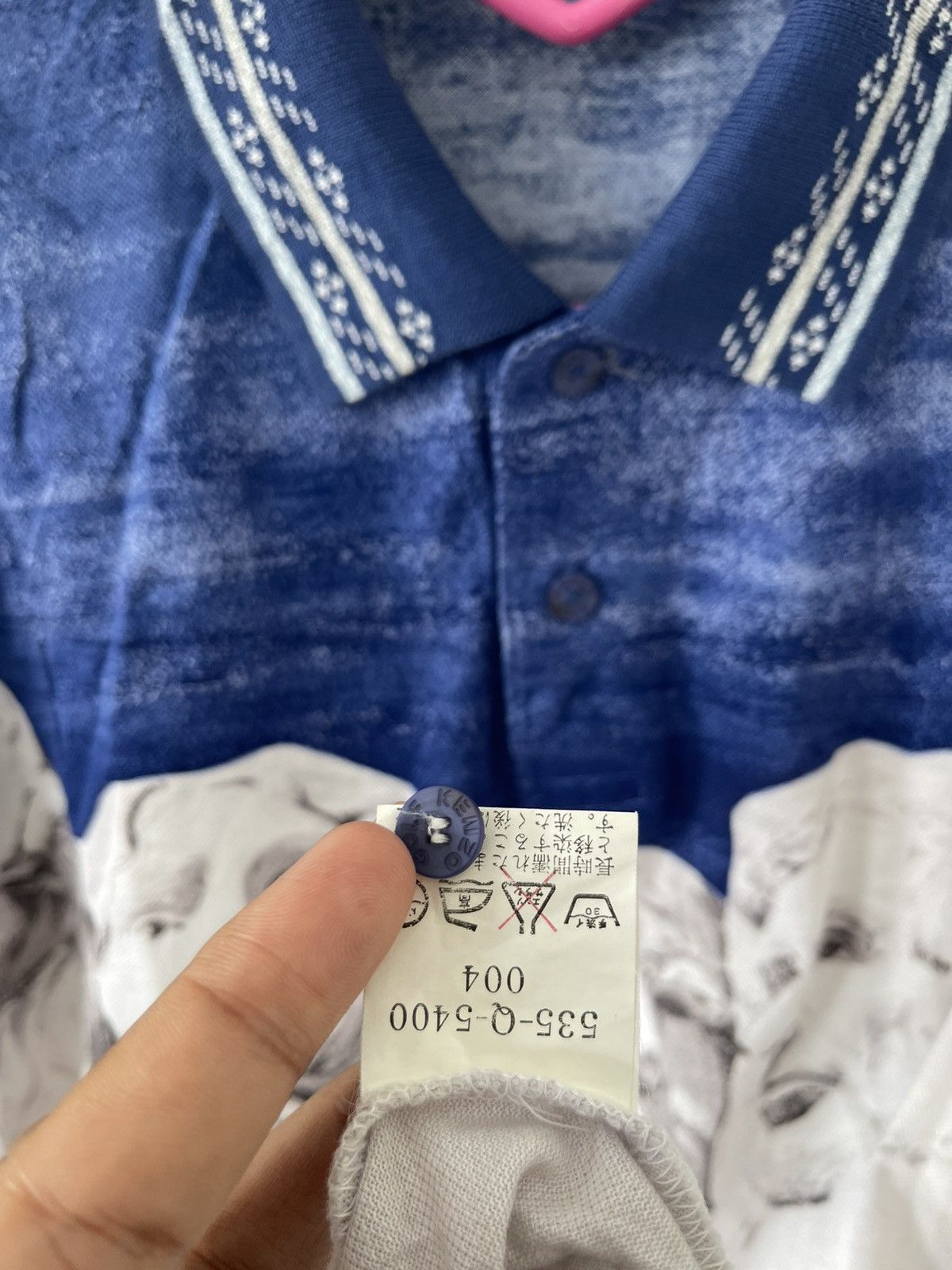 Kenzo Rare Vintage KENZO Golf Mount Rushmore Sculpture Art Polo Size US L / EU 52-54 / 3 - 8 Thumbnail