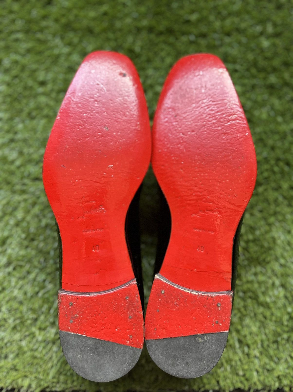 Christian Louboutin Christian Louboutin, 40 Dandelion Flat Loafer Patent Black Size US 7 / EU 40 - 6 Thumbnail