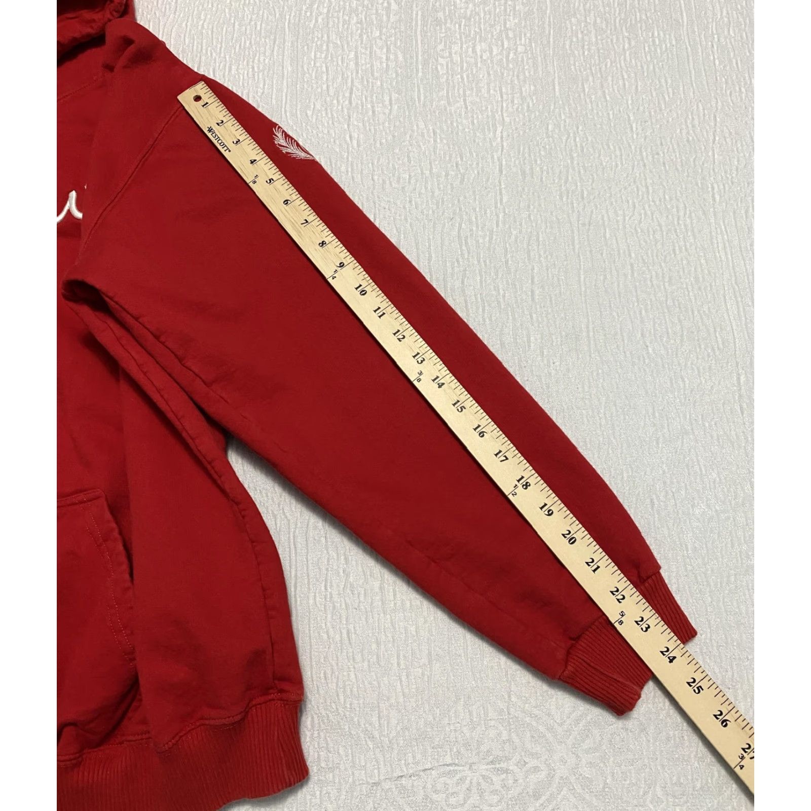 Vintage VINTAGE Peru Hoodie Mens 2XL Red Pullover Sweatshirt Embroidered Tourist Souvenir Size US XXL / EU 58 / 5 - 5 Thumbnail