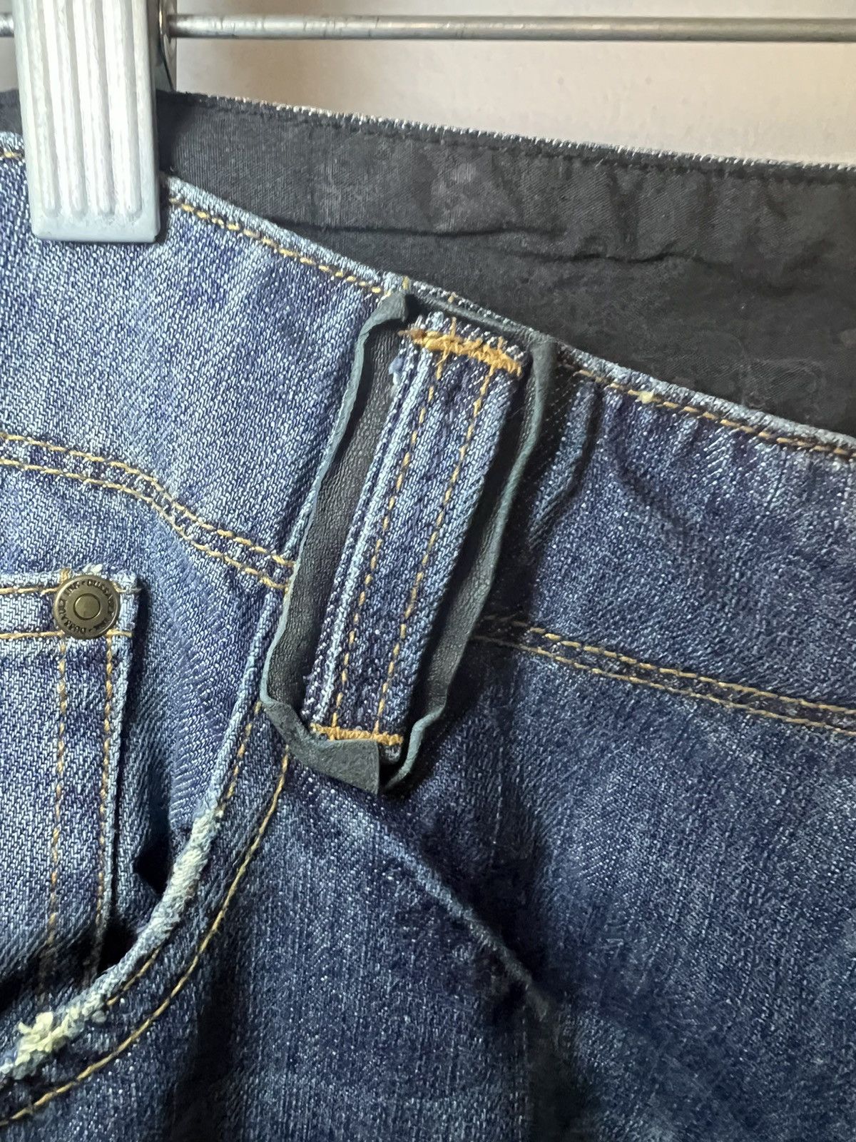 A&G Rock Vintage Dussault leather patchwork loose bootcut jeans Size US 38 / EU 54 - 17 Thumbnail