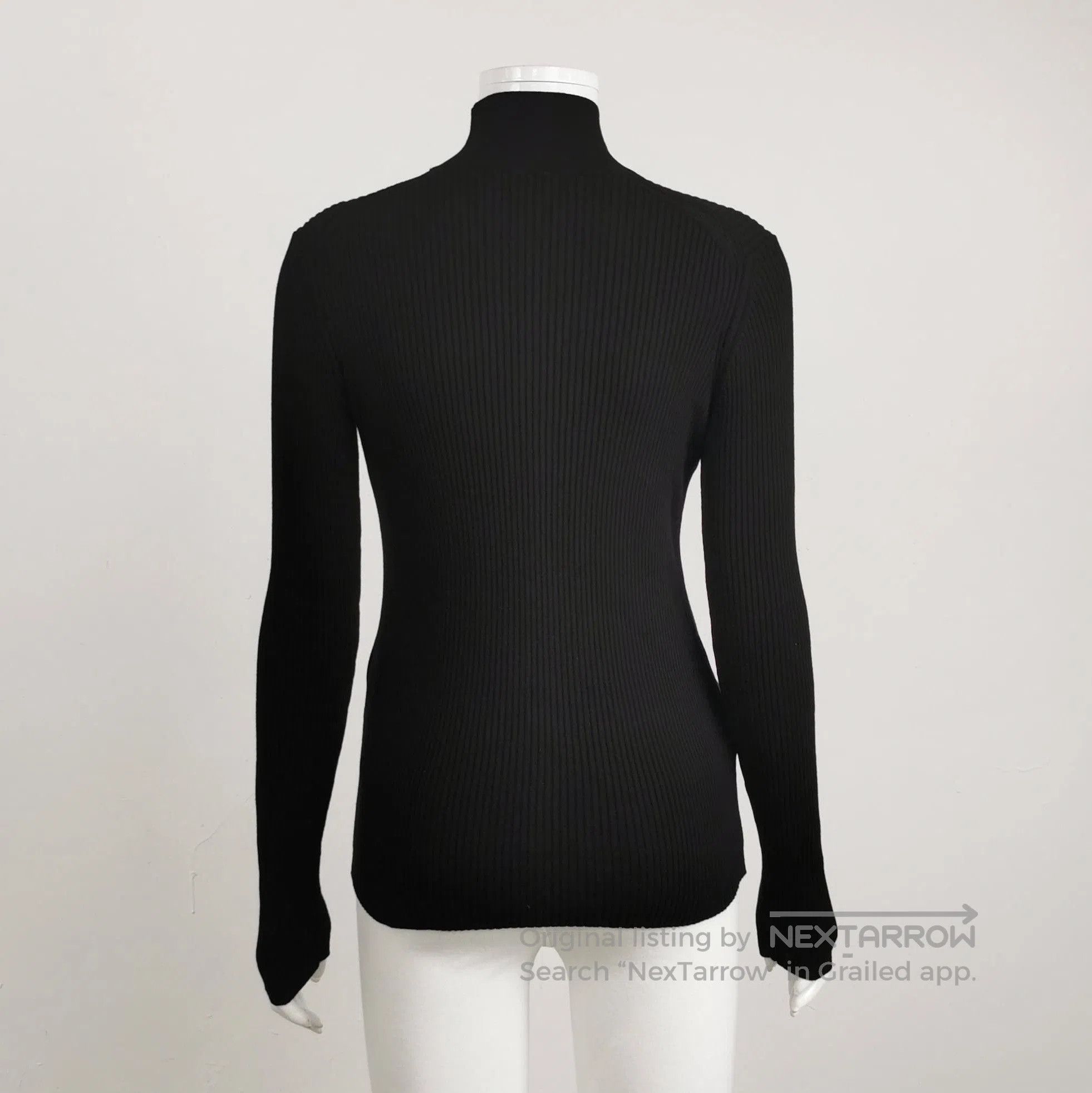 Prada Prada Black Cotton Turtleneck Sweater Size 36 . Size XS / US 0-2 / IT 36-38 - 2 Thumbnail