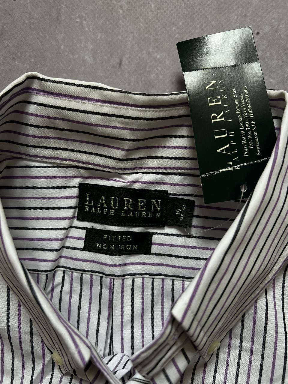Polo Ralph Lauren Lauren Ralph Lauren men's button-down shirt, size 16 striped Size US L / EU 52-54 / 3 - 7 Thumbnail
