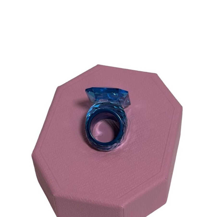 Swarovski Lucent cocktail ring Oversized crystal 7