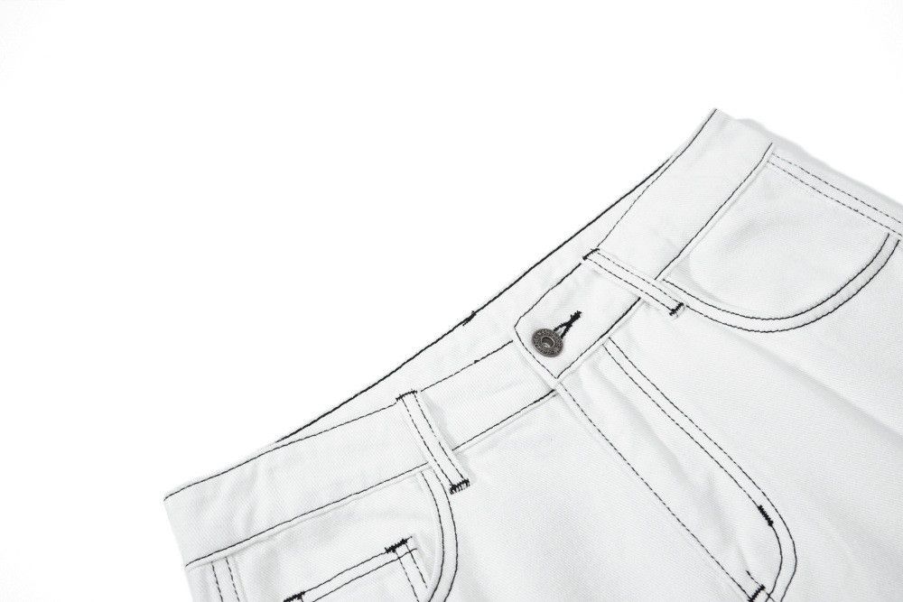 Jean Men's multi-pocket straight-leg loose-fitting cargo jeans Size US 32 / EU 48 - 3 Thumbnail