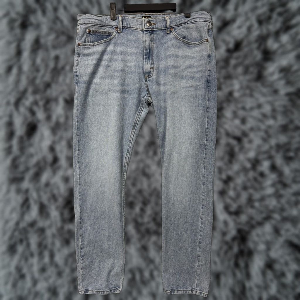 Lee Lee Jeans Mens 38x32 Slim Fit Tapered Leg Denim Blue 5-Pocket Regular Zip Fly Mid Rise Casual N/A Size US 38 / EU 54 - 1 Thumbnail