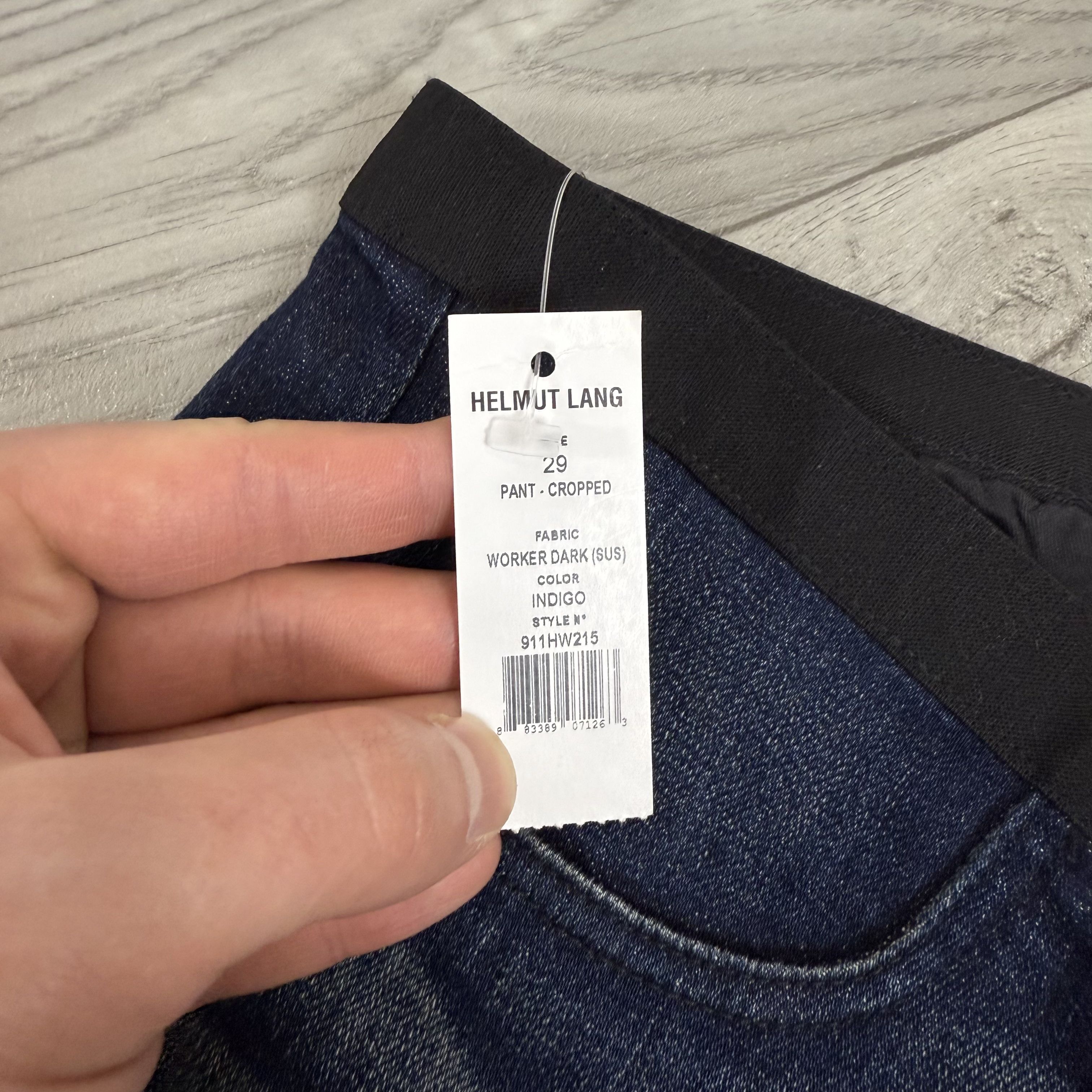 Helmut Lang Vintage Helmut Lang 00s Printed Graphic Jeans Leggins Pants Size 29" - 8 Thumbnail