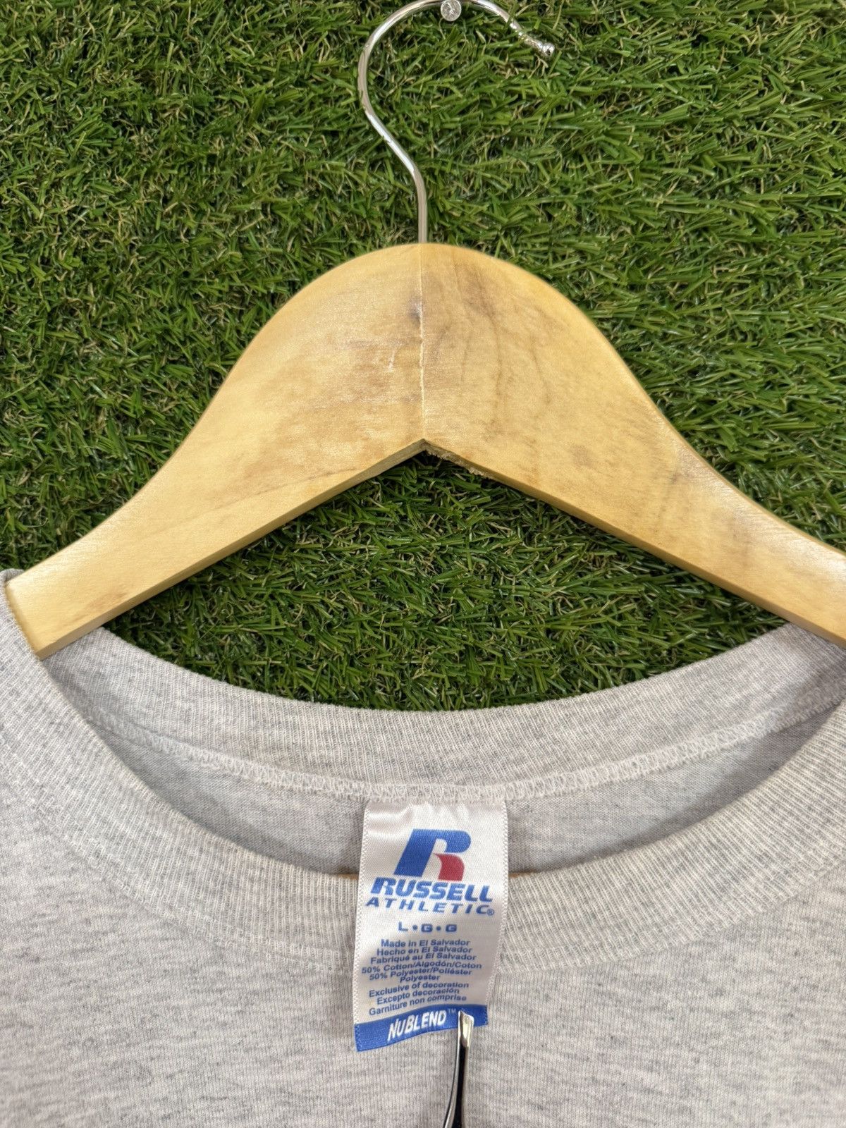 Russell Athletic BLANK Russell Athletic Grey Heavyweight Vintage Tee Size US L / EU 52-54 / 3 - 3 Thumbnail