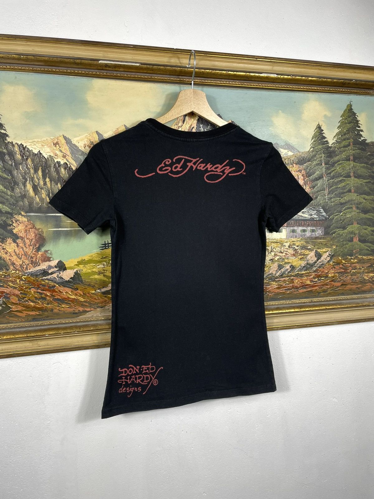 Christian Audigier × Ed Hardy × Vintage Ed Hardy Retro 00s Tees Short Sleeve Affliction Grunge Cyber Size XS / US 0-2 / IT 36-38 - 6 Thumbnail