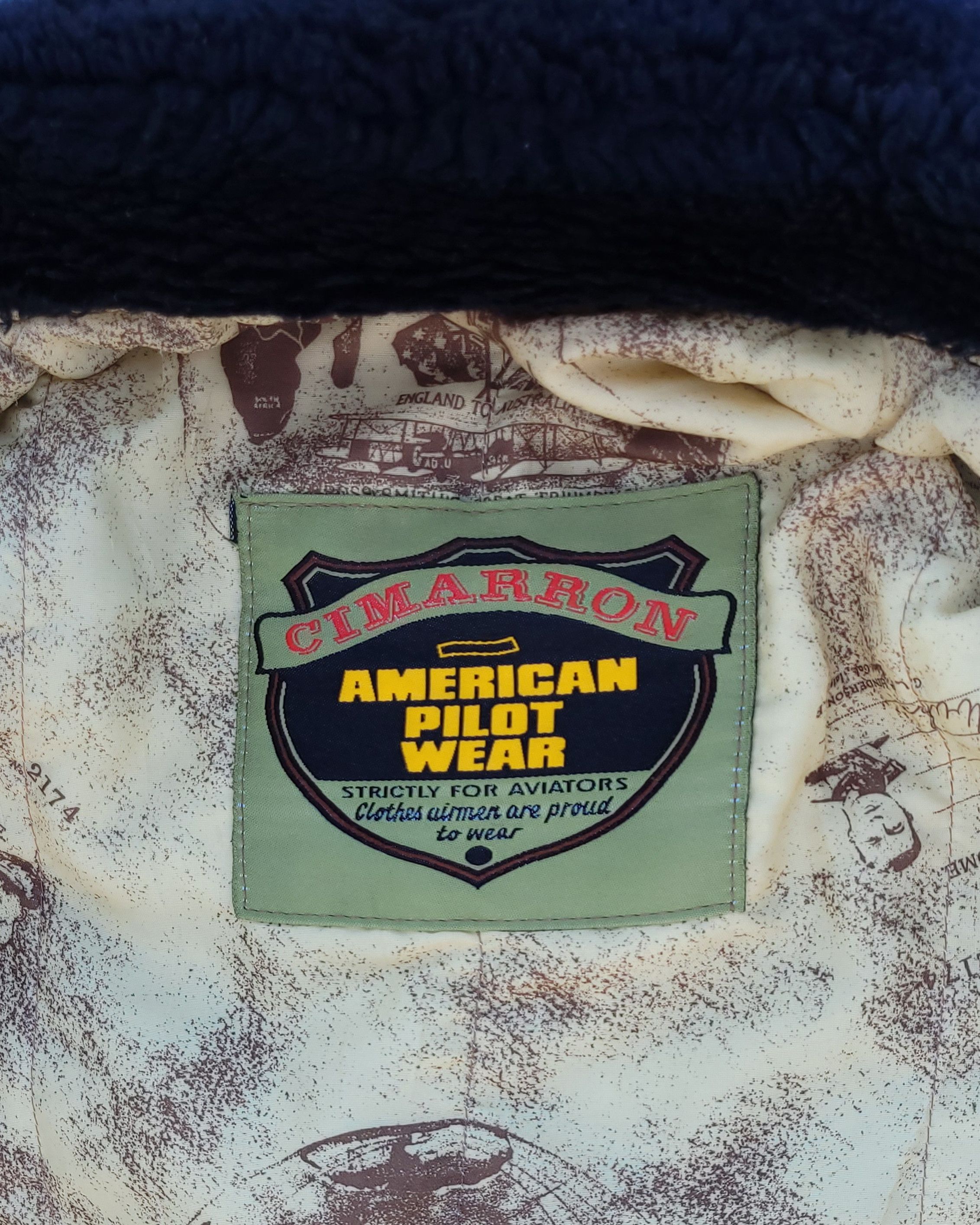 Vintage Rare 1980s Cimarron American Pilot Wear Bomber Jacket Size US L / EU 52-54 / 3 - 11 Thumbnail