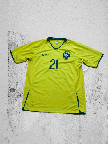 Nike Vintage yellow T-shirt logo #21 ASH Nike Jerseys Y2K Size US M / EU 48-50 / 2 - 1 Thumbnail