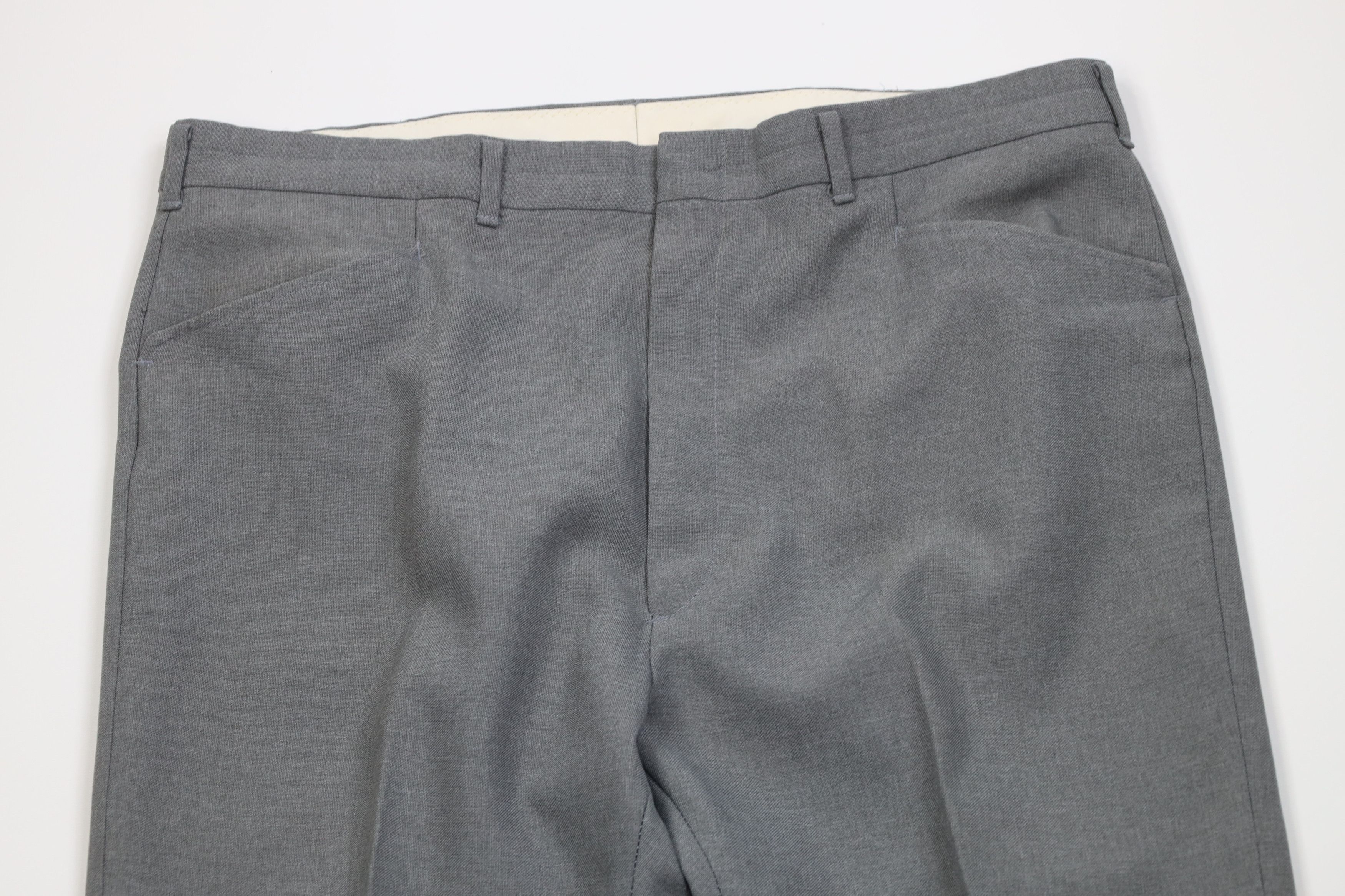 Vintage Vintage 70s Streetwear Flared Wide Leg Chino Pants Gray USA Size US 38 / EU 54 - 2 Thumbnail