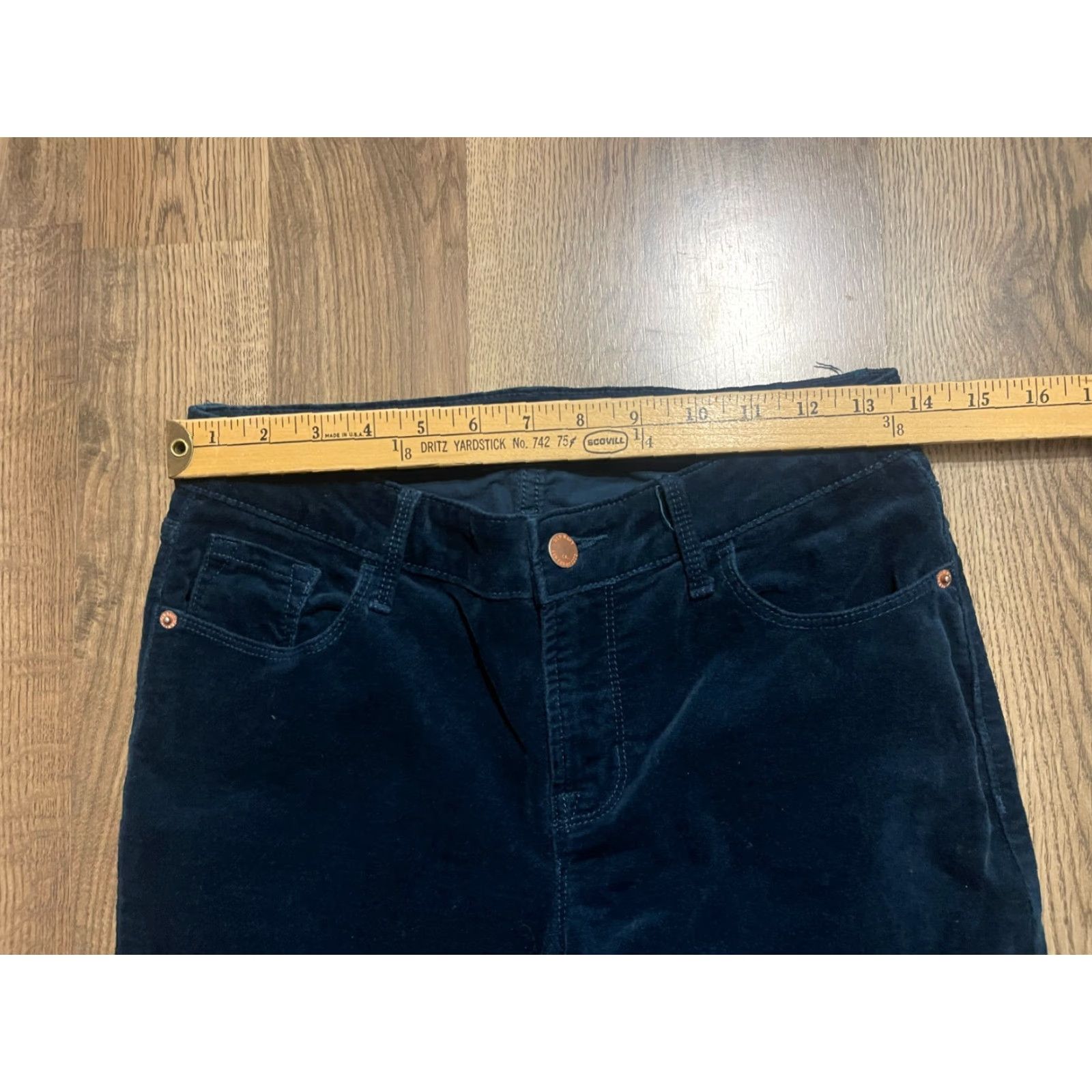 Old Navy Old Navy Jeans Women's Size 27 Blue Denim Rockstar Mid Rise Straight Leg Size 27" / US 4 / IT 40 - 4 Thumbnail