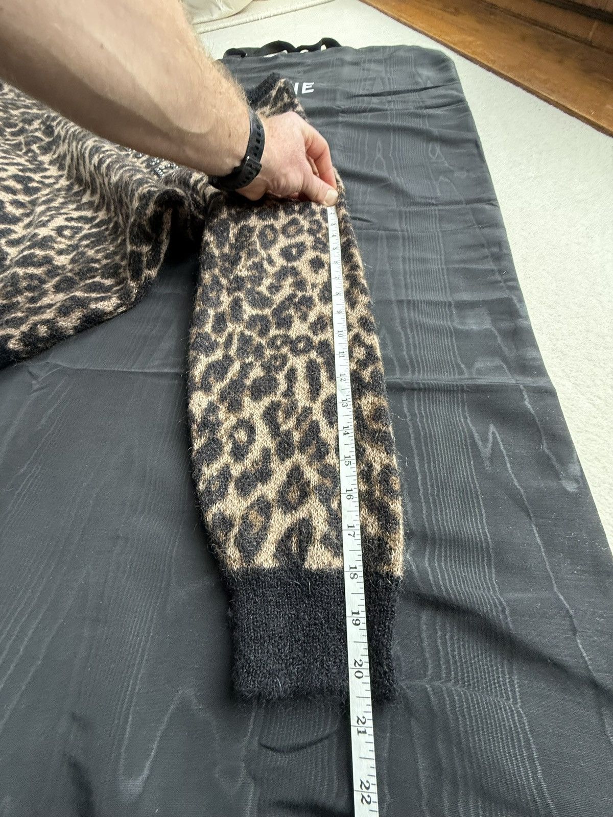 Celine FW22 Celine studded logo sweater Hedi Slimane grail leopard Size US M / EU 48-50 / 2 - 6 Thumbnail