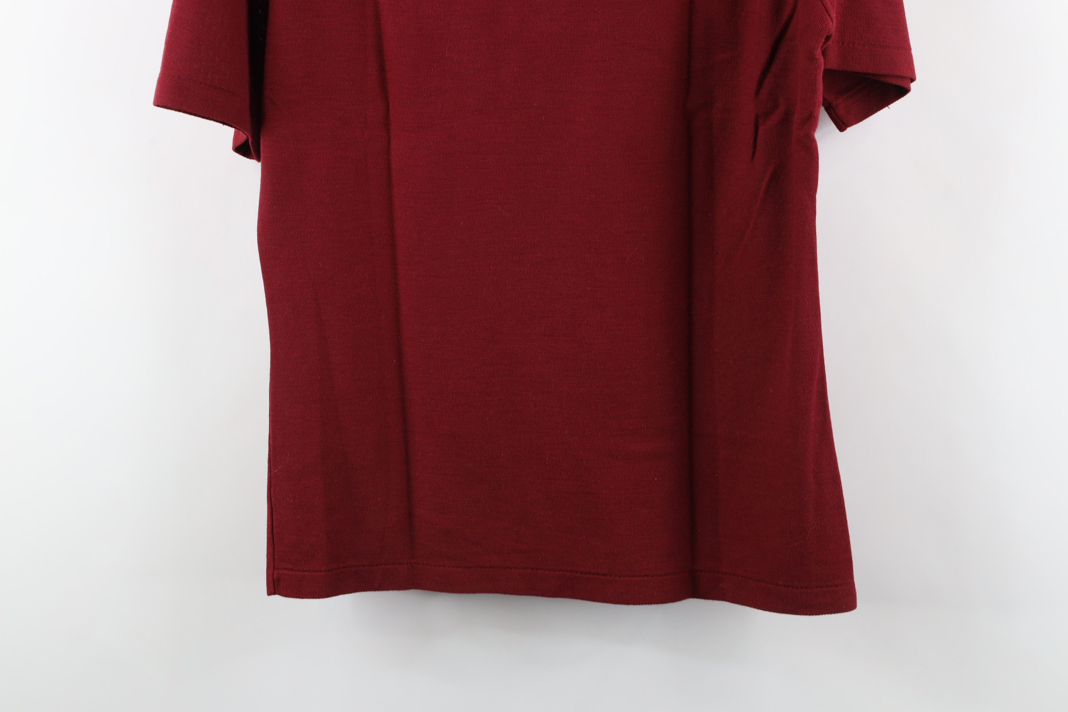 Vintage Vintage 70s Streetwear Knit Short Sleeve Polo Shirt Red USA Size US M / EU 48-50 / 2 - 11 Thumbnail